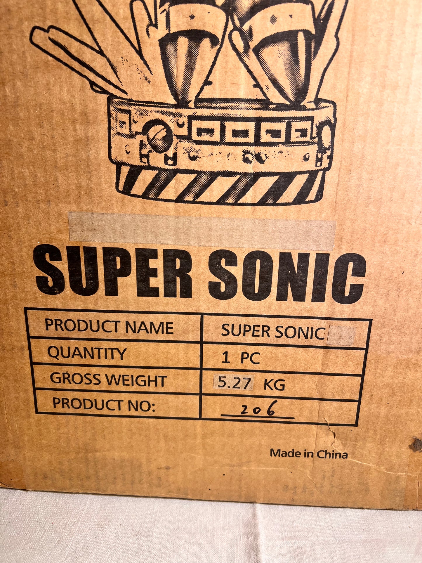 Super Sonic - 15” First 4 figure-limited edition #206