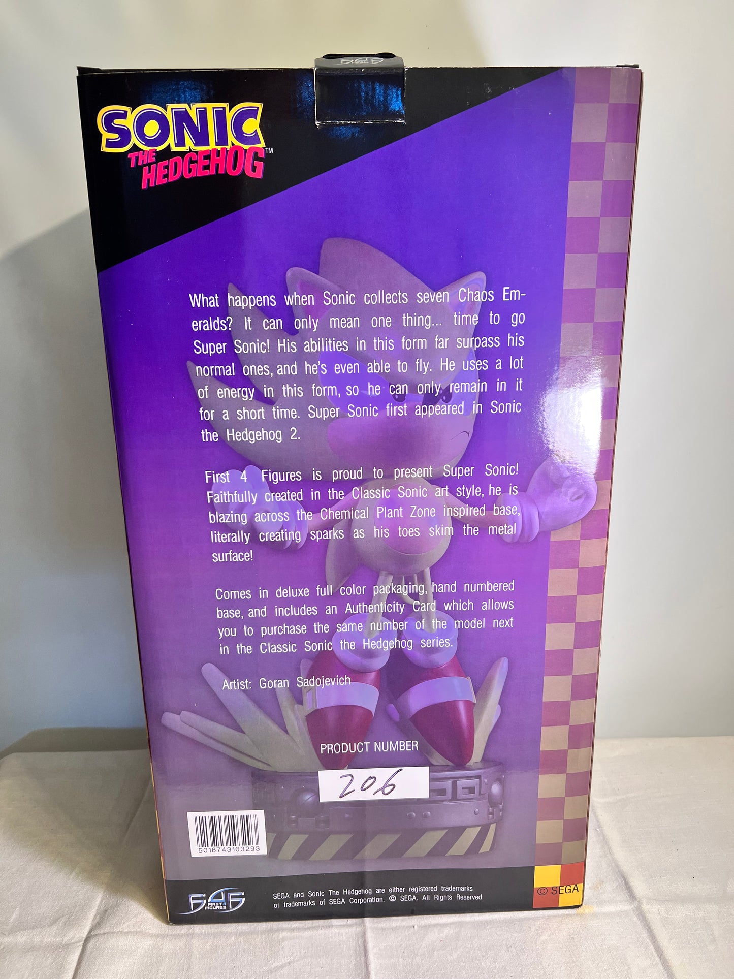 Super Sonic - 15” First 4 figure-limited edition #206