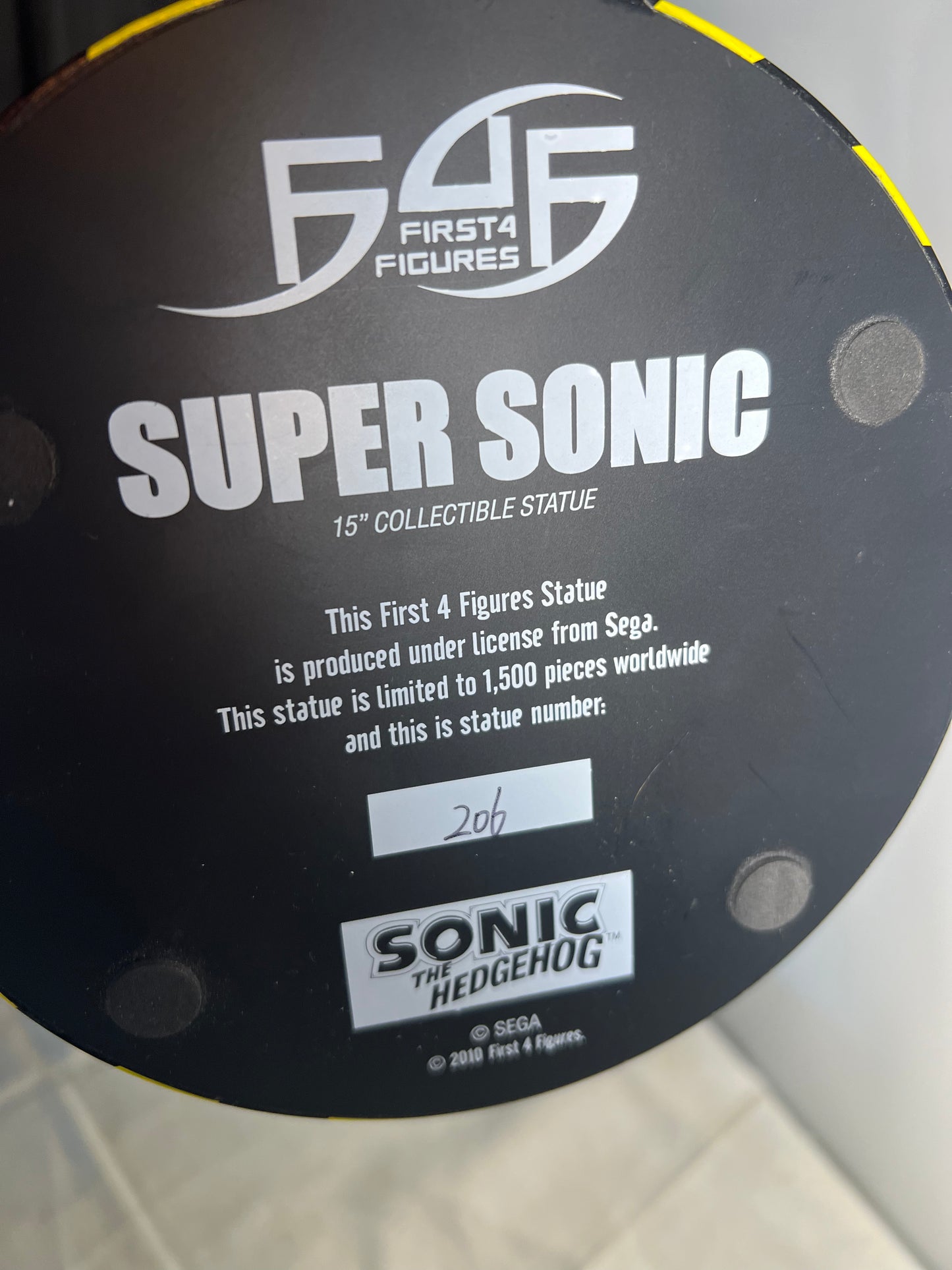 Super Sonic - 15” First 4 figure-limited edition #206
