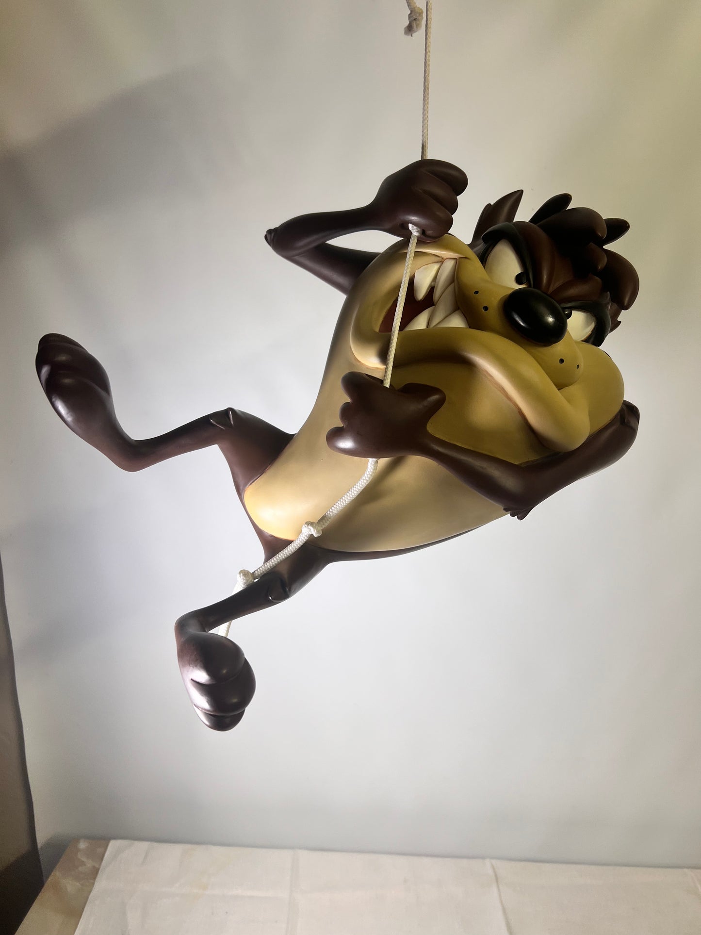 Taz -Hanging - 14” statue - 2000- Warner Brothers - Looney Tunes