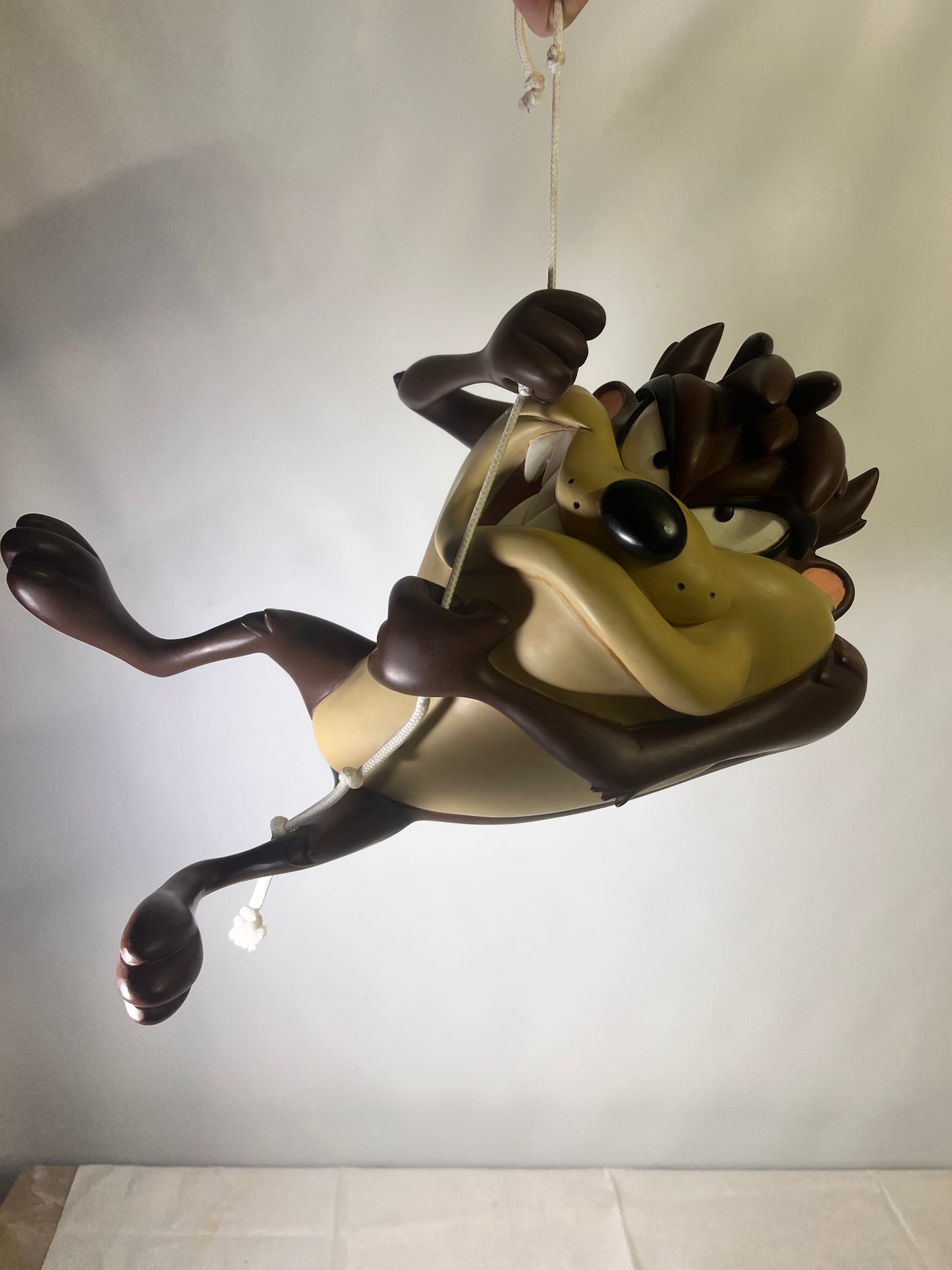 Taz -Hanging - 14” statue - 2000- Warner Brothers - Looney Tunes