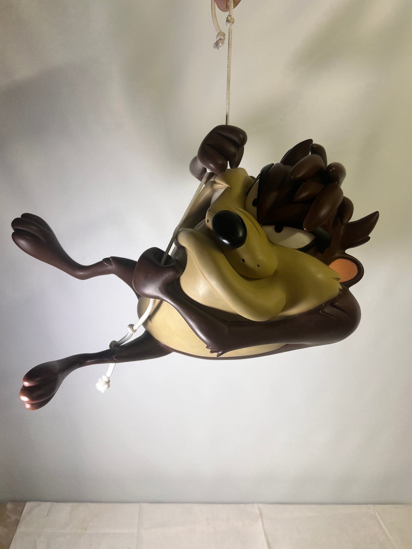 Taz -Hanging - 14” statue - 2000- Warner Brothers - Looney Tunes