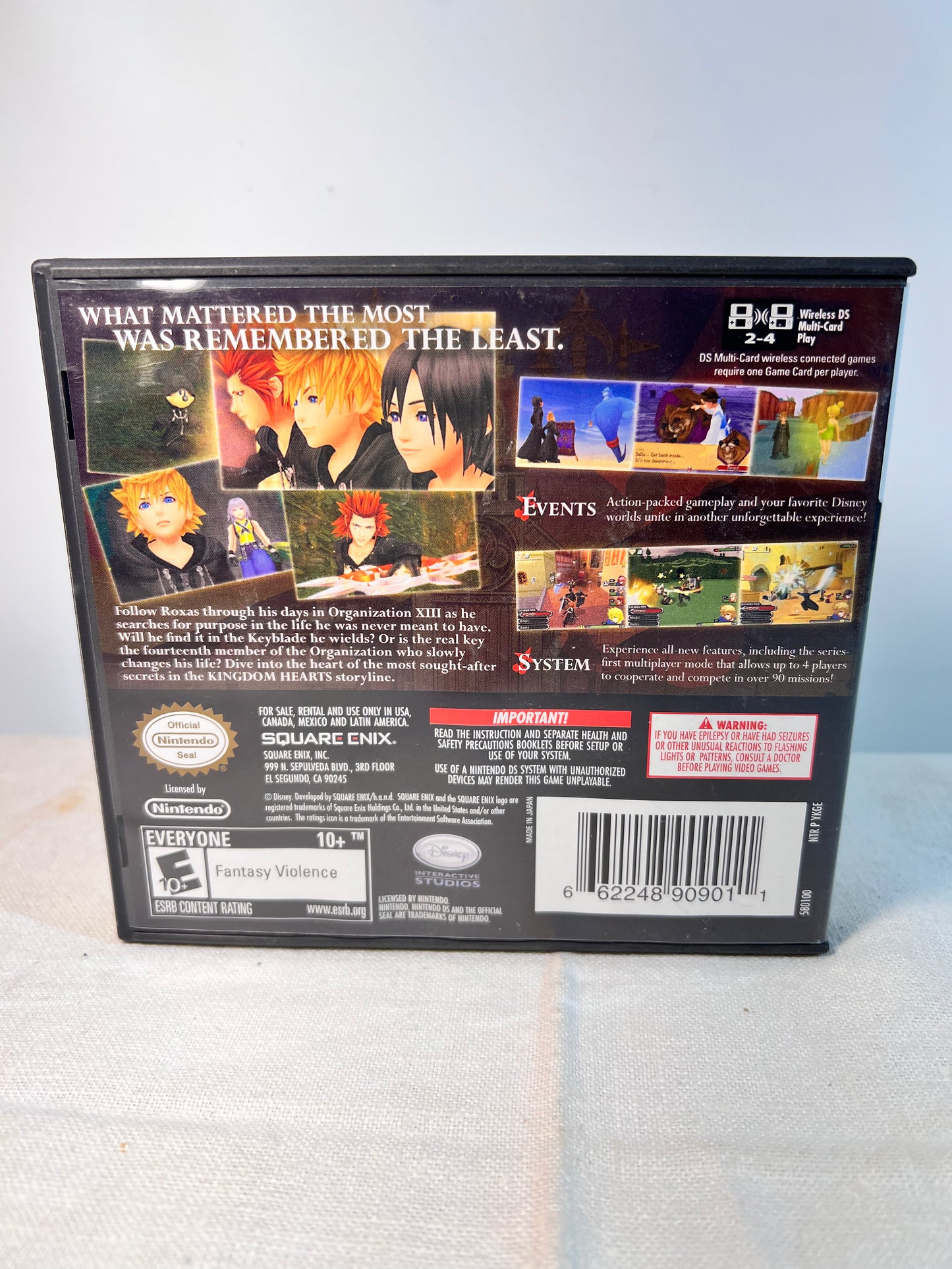 Nintendo DS -*Case Only- Kingdom Hearts 358/2 Days