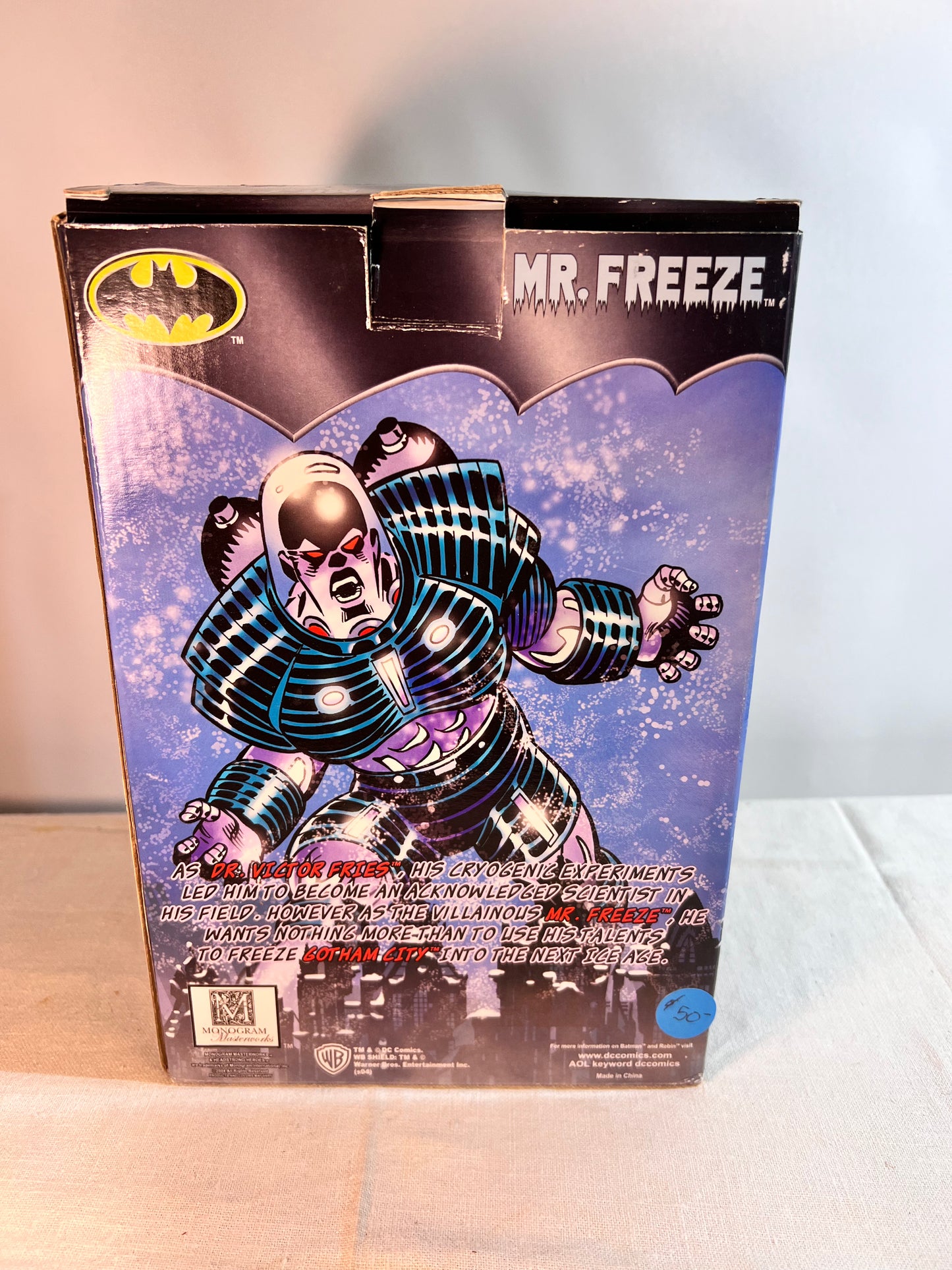 Mr. Freeze- 9” Dynamic Bobble Head- headstrong Villains- Warner Brothers- DC Comics