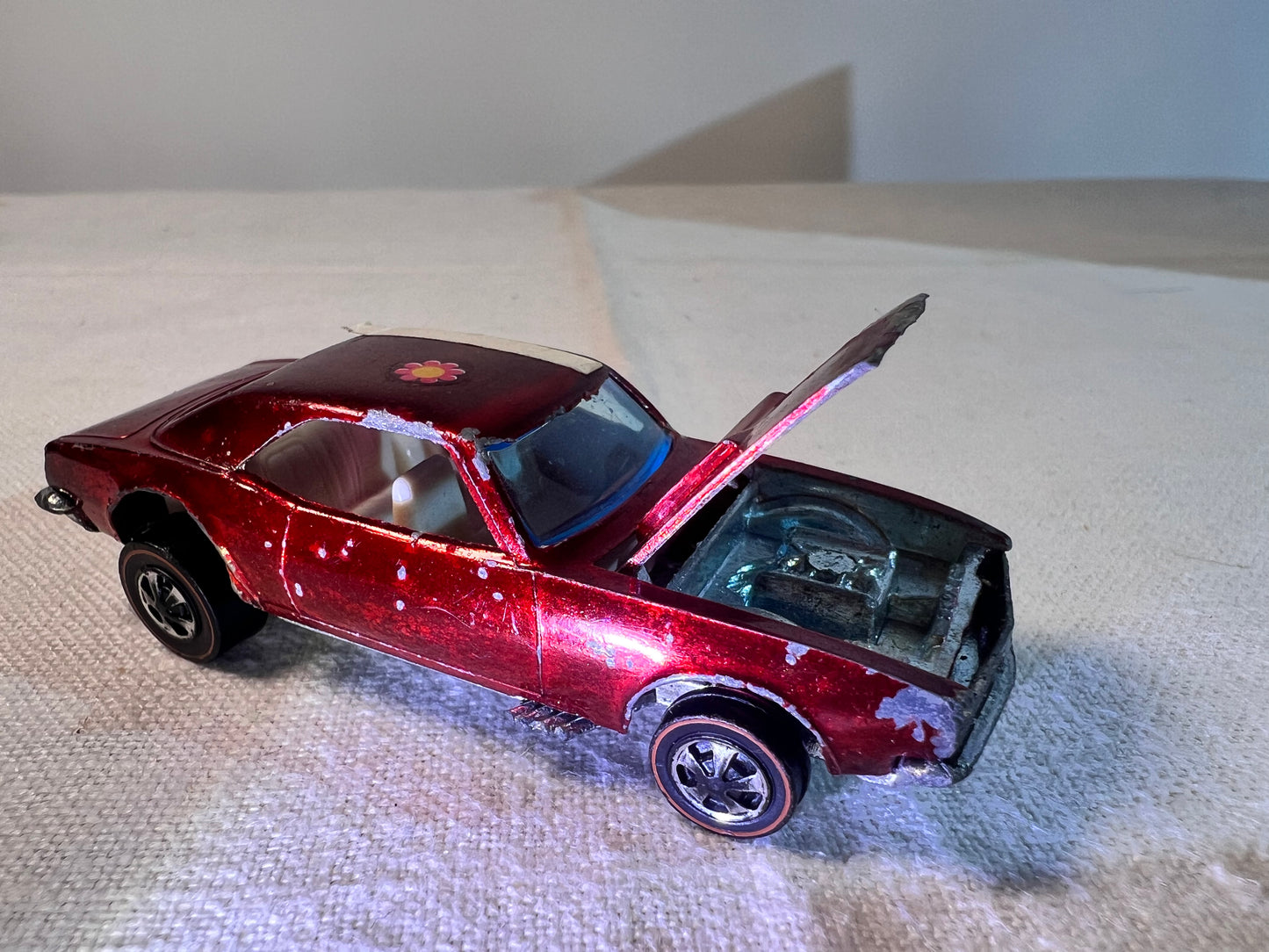 Hot wheels- 1967 - Red line - Custom Camaro - Mattel - US and Foreign- Hong Kong-SUPER RARE