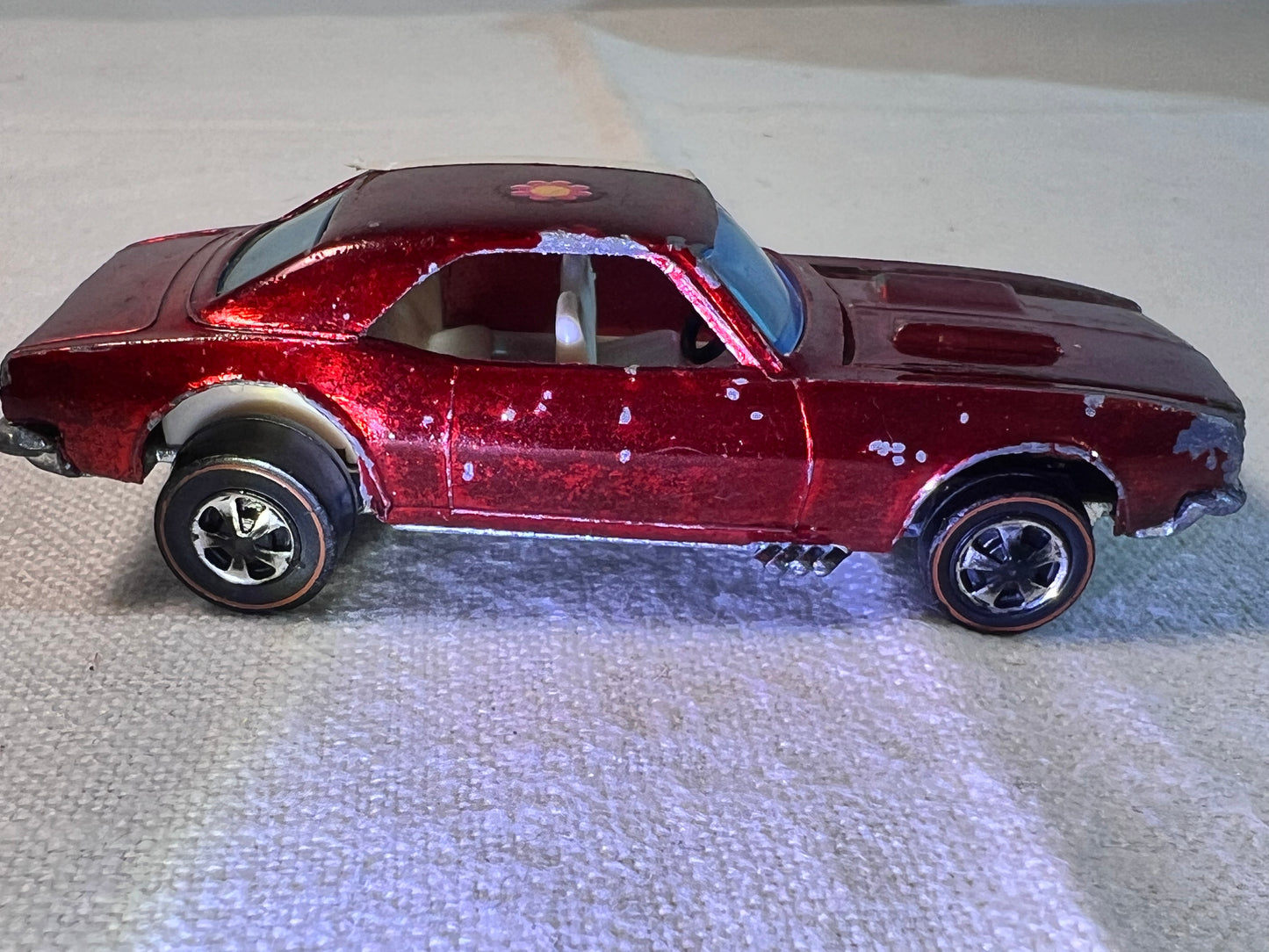 Hot wheels- 1967 - Red line - Custom Camaro - Mattel - US and Foreign- Hong Kong-SUPER RARE