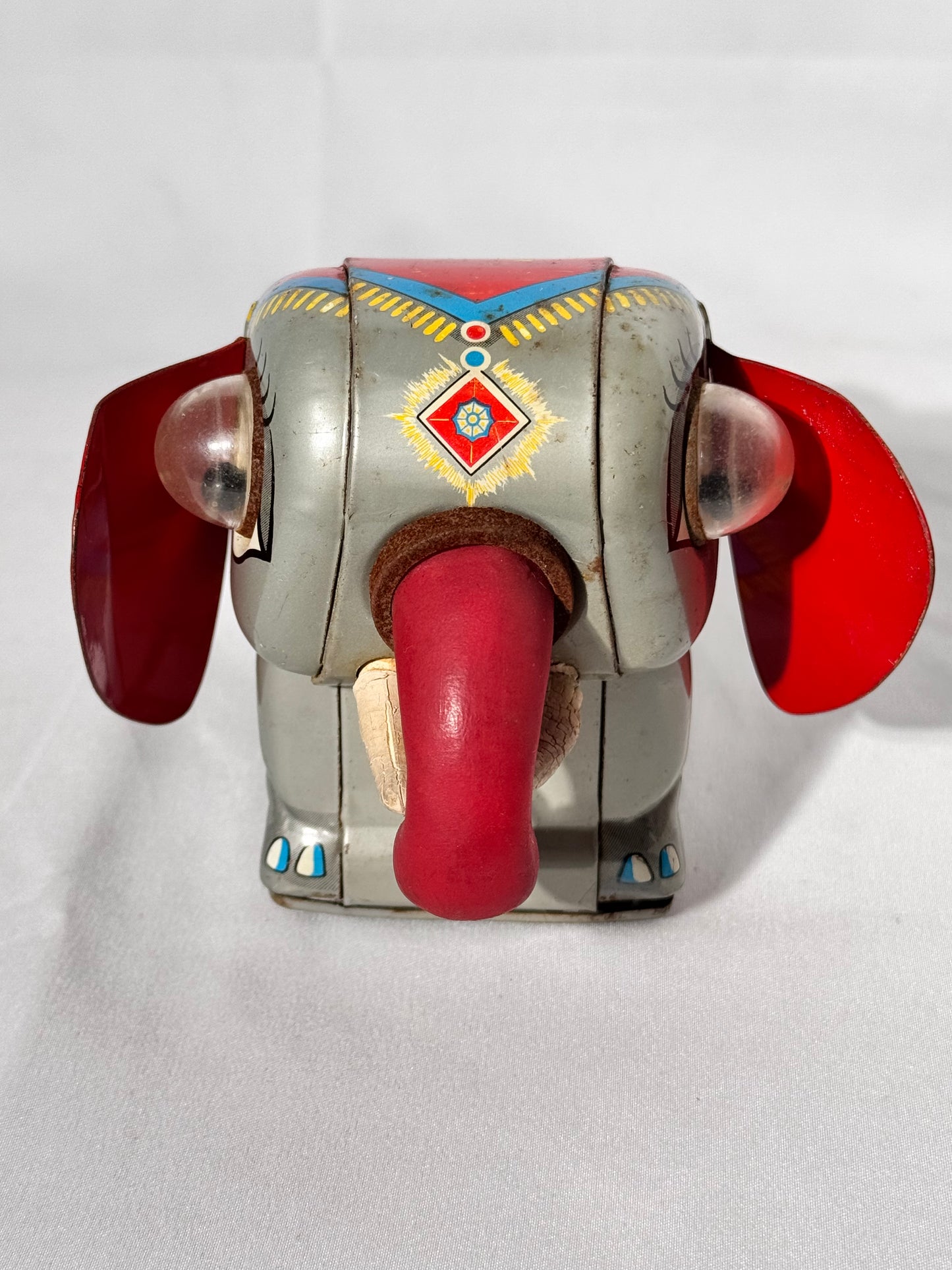 Vintage tin litho toy elephant, 195os - 1960s