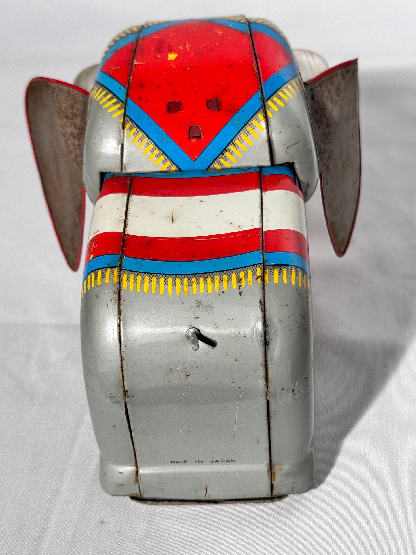 Vintage tin litho toy elephant, 195os - 1960s