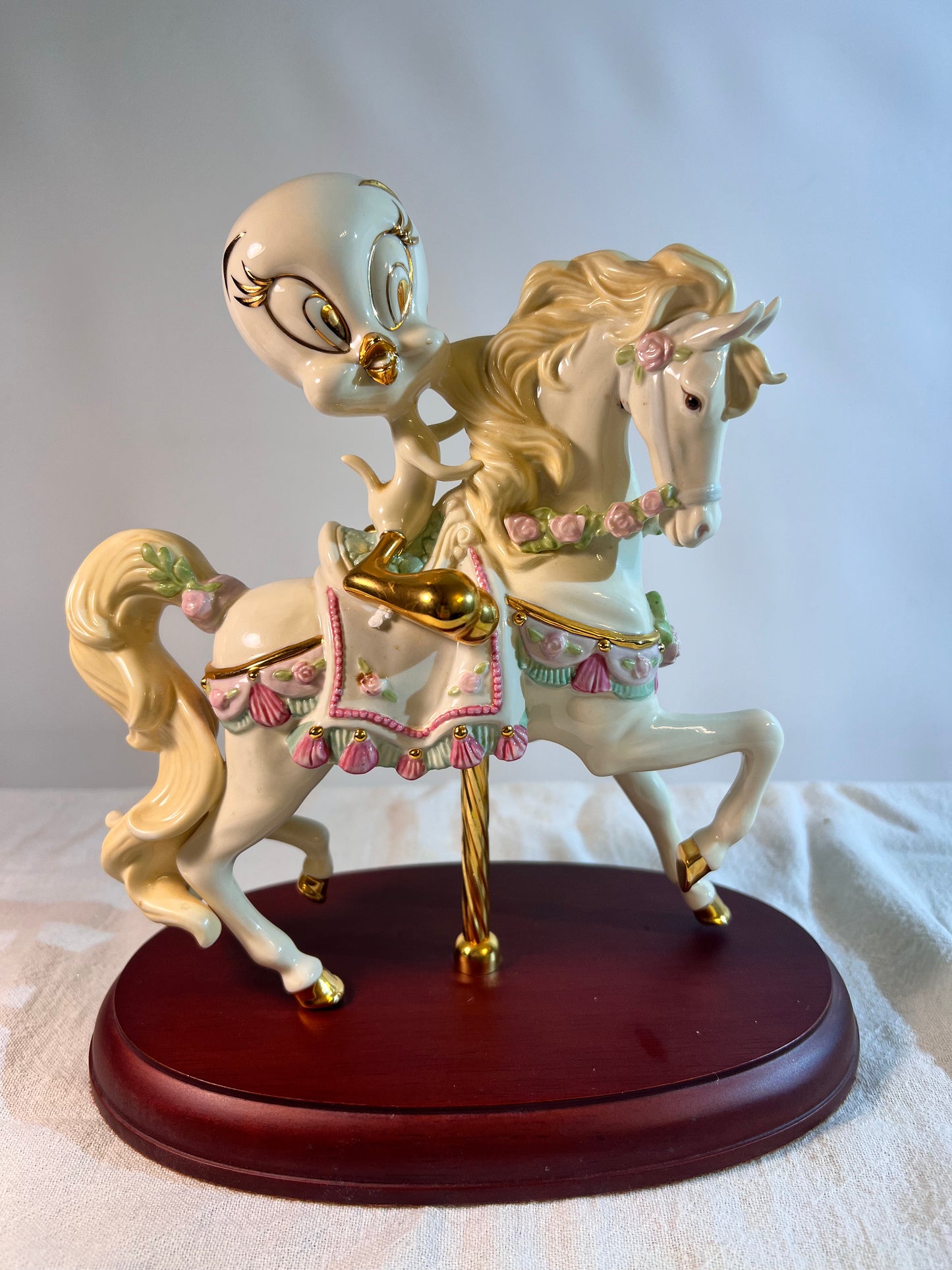 Tweety Carousel Ride - 9” figurine - Lennox -Looney Tunes