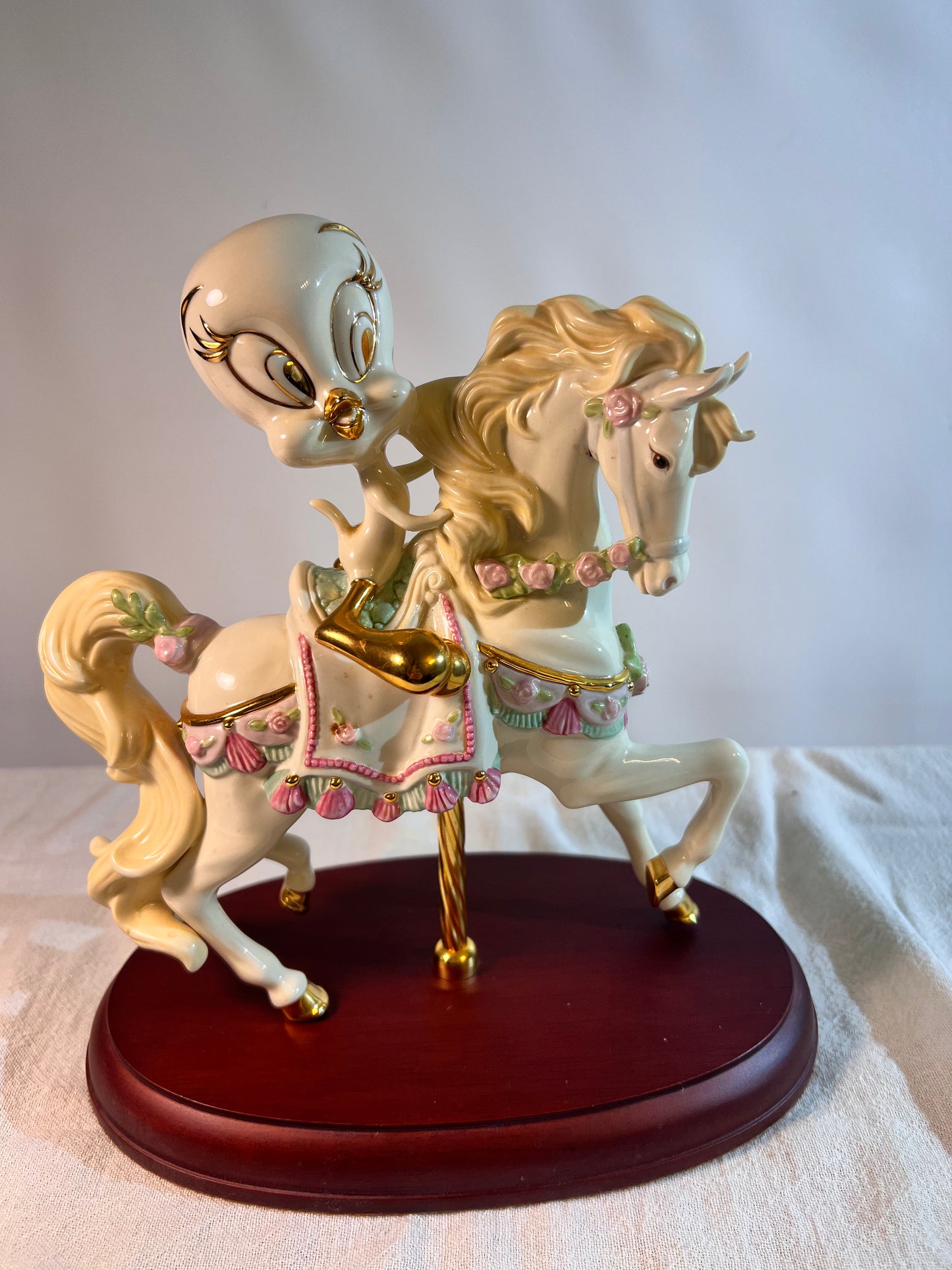 Tweety Carousel Ride - 9” figurine - Lennox -Looney Tunes