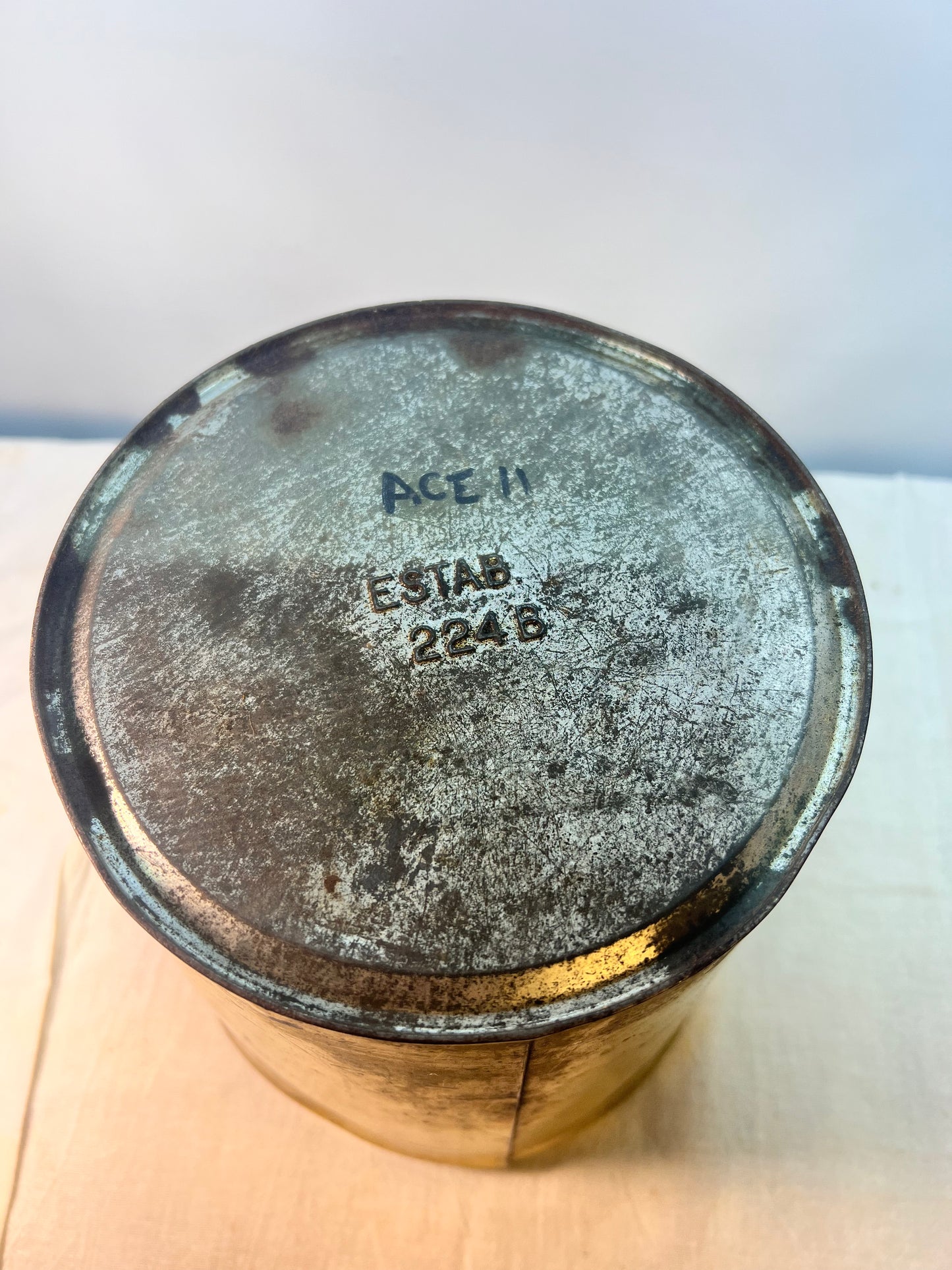 Antique - 8” tin - Carstens - Pure Lard - Washington Brand - US. Inspected and Passed by Department of Agriculture- established 224B