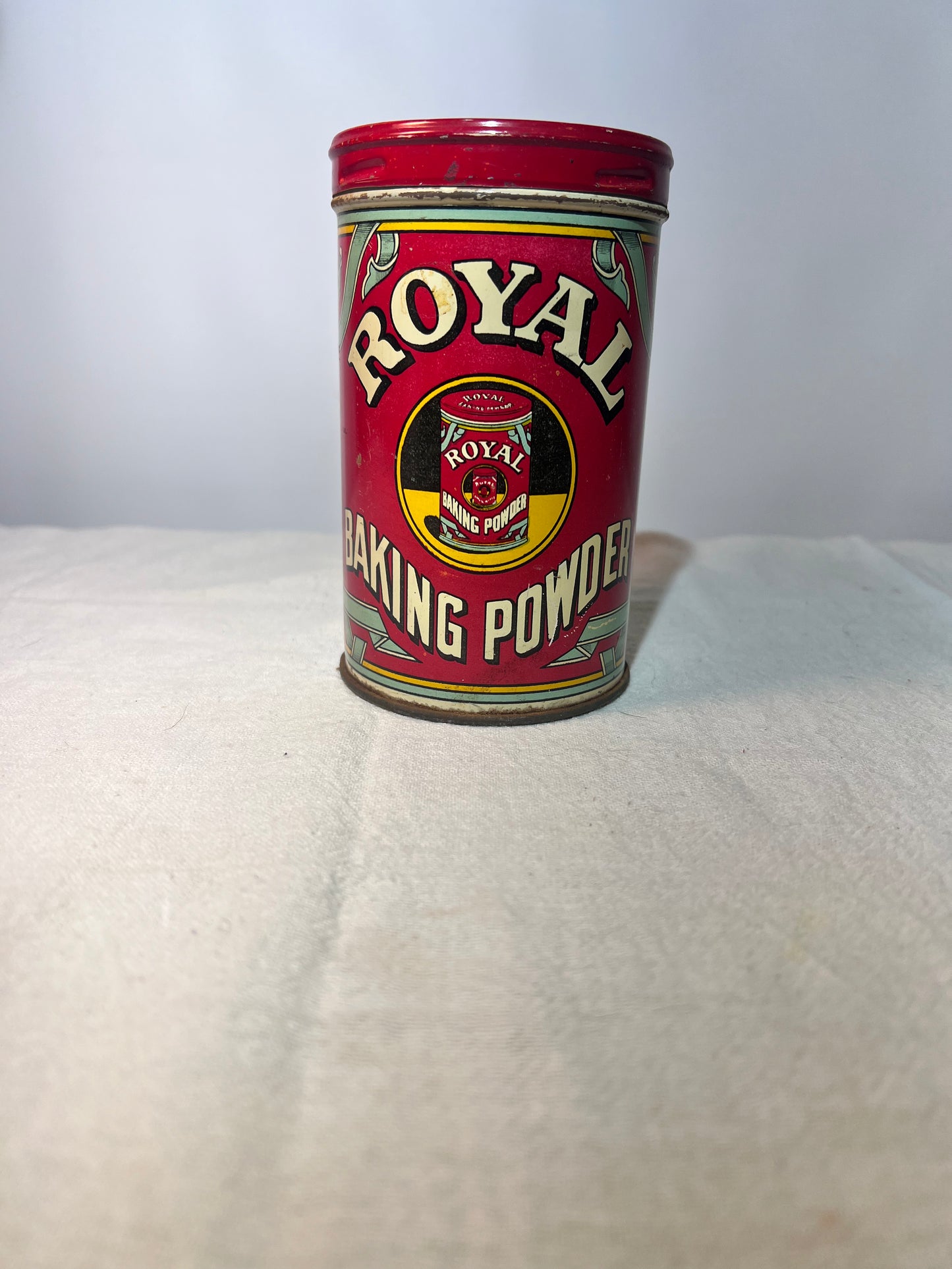 Royal - Baking Powder (empty) - antique 5” tall Tin