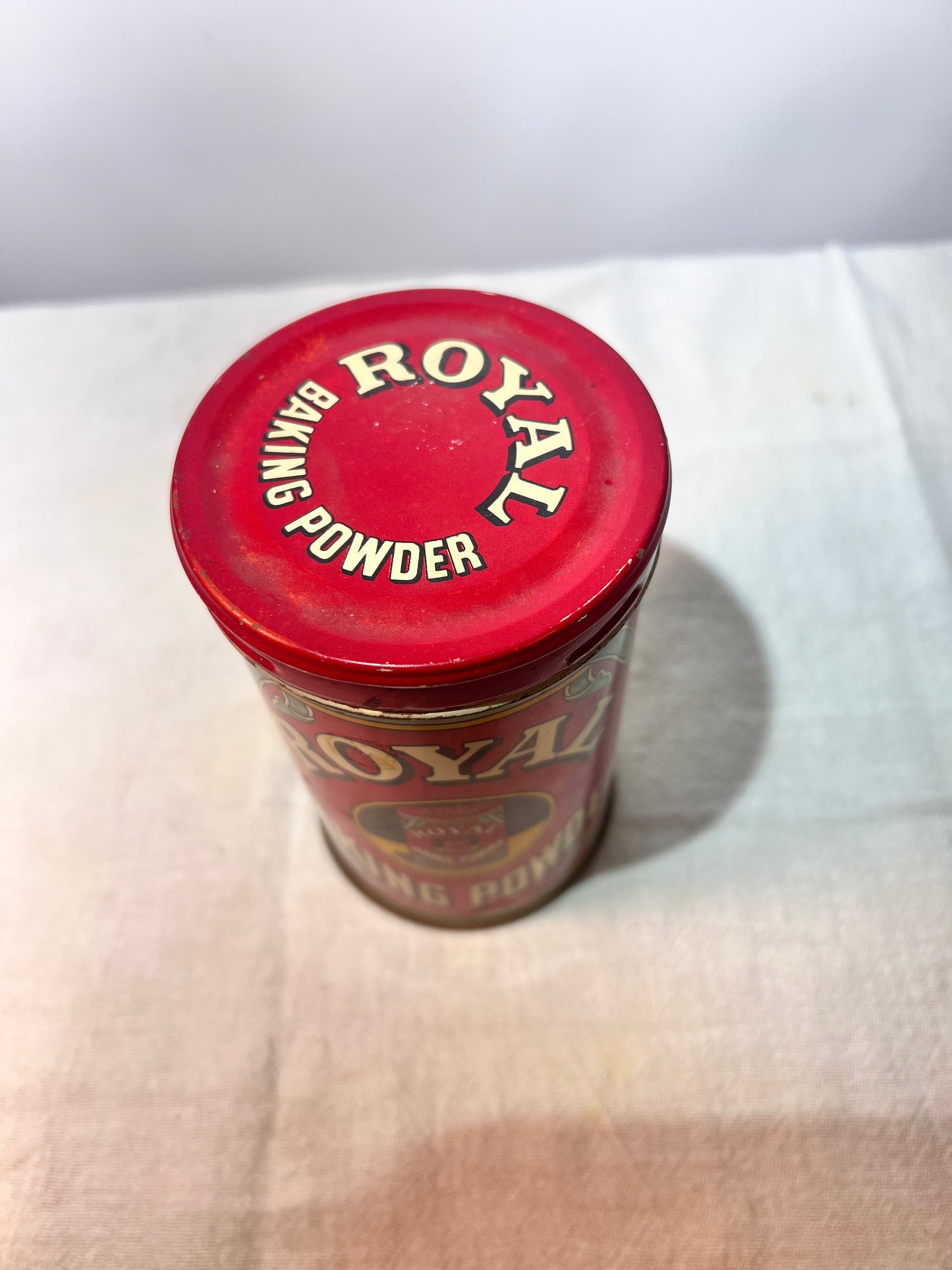 Royal - Baking Powder (empty) - antique 5” tall Tin