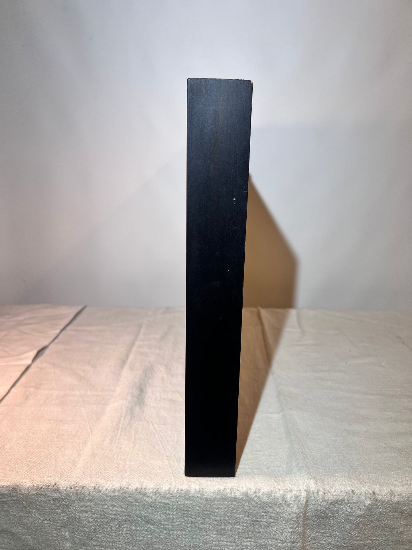 3D - Chinese - Wood carving picture- Black velvet background - Black wood frame - picture frame dimensions 18“ x 11“ x 1 1/2”