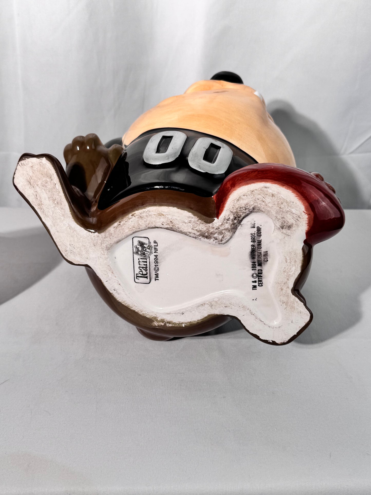 Team NFL - Taz - Raiders- Cookie Jar - 1994- Warner Brothers- Looney Tunes
