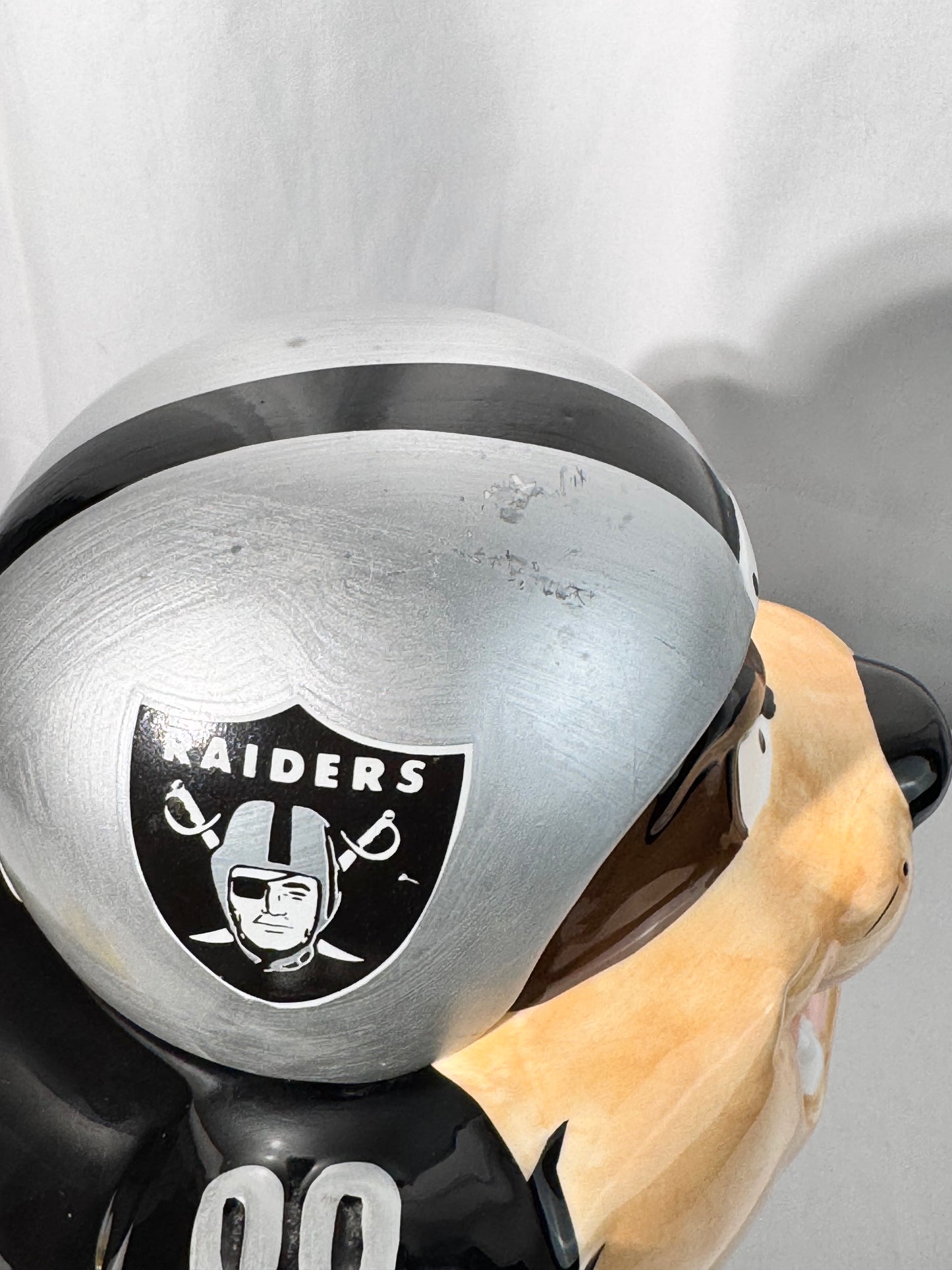 Team NFL - Taz - Raiders- Cookie Jar - 1994- Warner Brothers- Looney Tunes