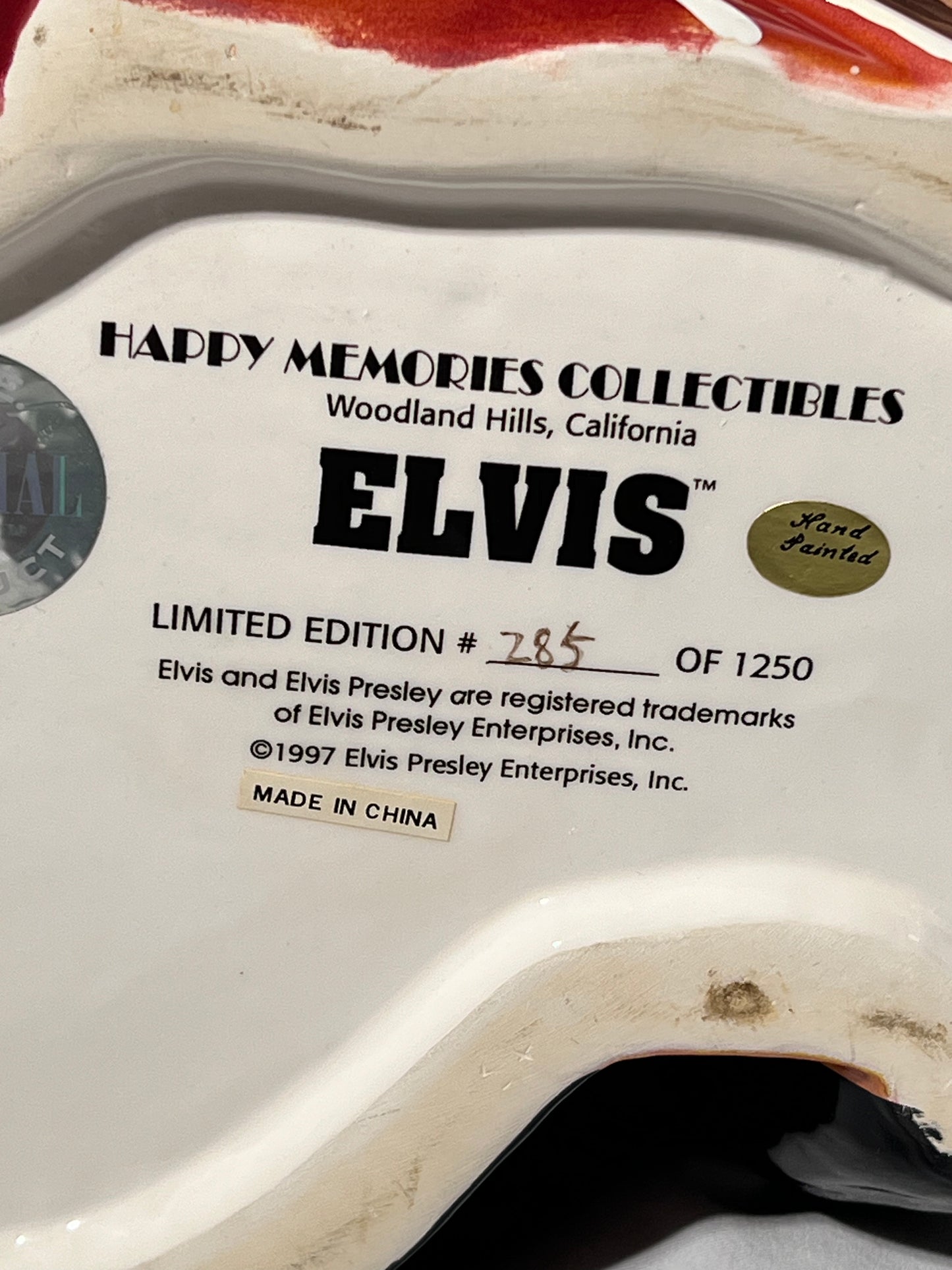 Elvis - 14” cookie Jar - Happy Memories Collectible- Woodland Hills CA - Limited Edition- #285/1250 -1997
