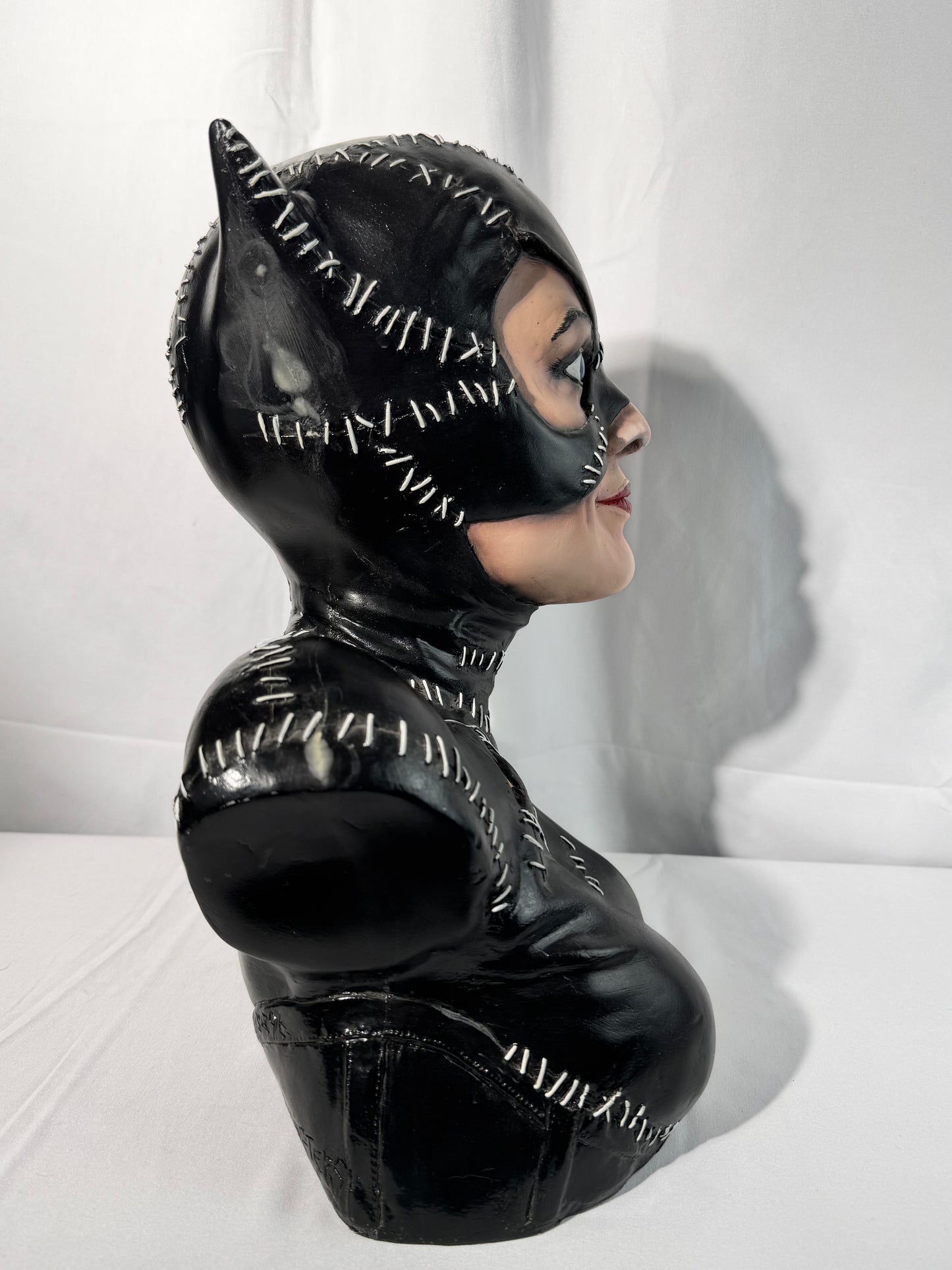 Batman Returns- Cat Women 14” Bust- Michelle Pfeiffer - signed by Mike Hill