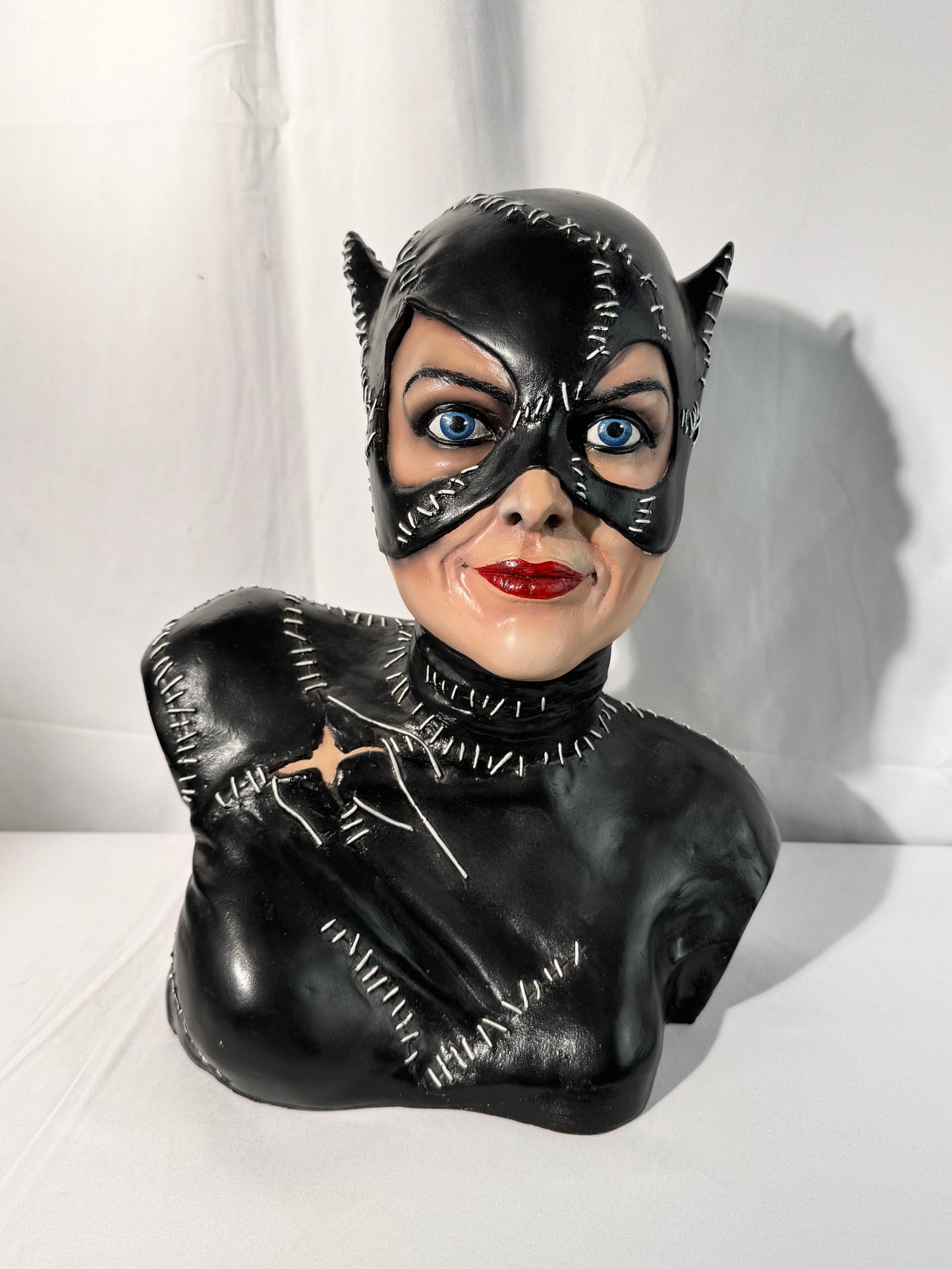 Batman Returns- Cat Women 14” Bust- Michelle Pfeiffer - signed by Mike Hill