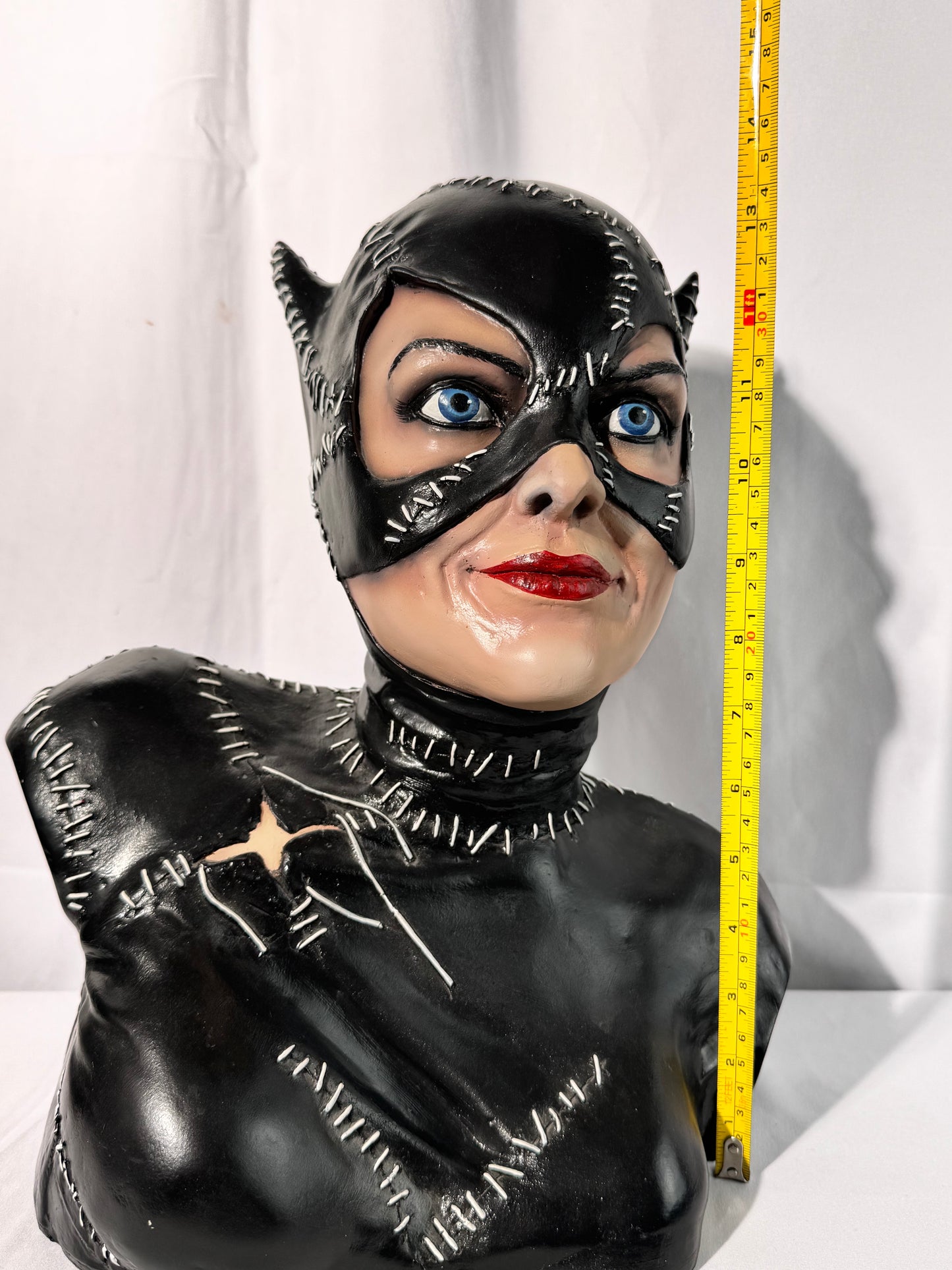 Batman Returns- Cat Women 14” Bust- Michelle Pfeiffer - signed by Mike Hill