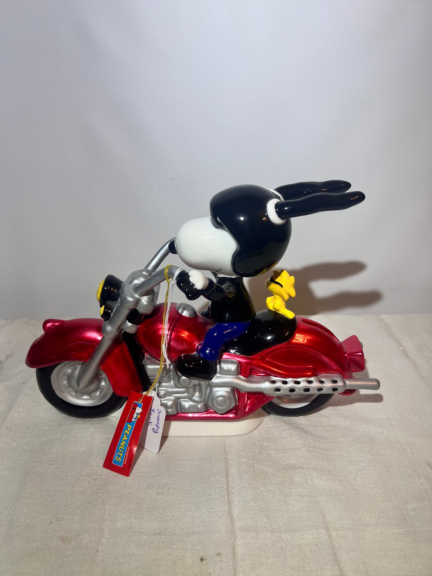 Snoopy- 7” ceramic Piggy Bank- “Born To Be Cool” -Westland Giftware- item # 8183