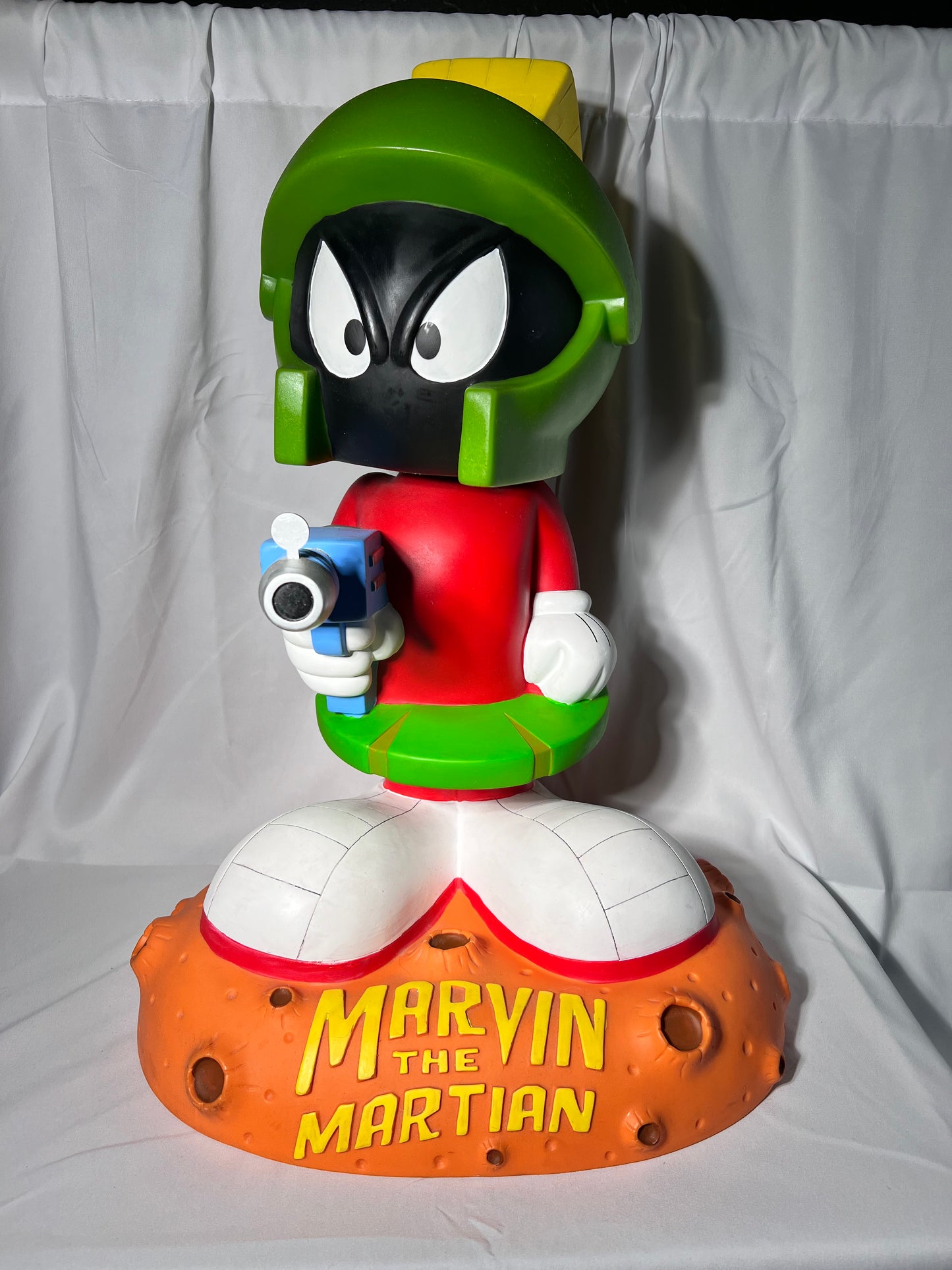 Marvin the Martian- 24” Funko Bobble - 2007 - orange moon base- Looney Tunes- Warner Brothers