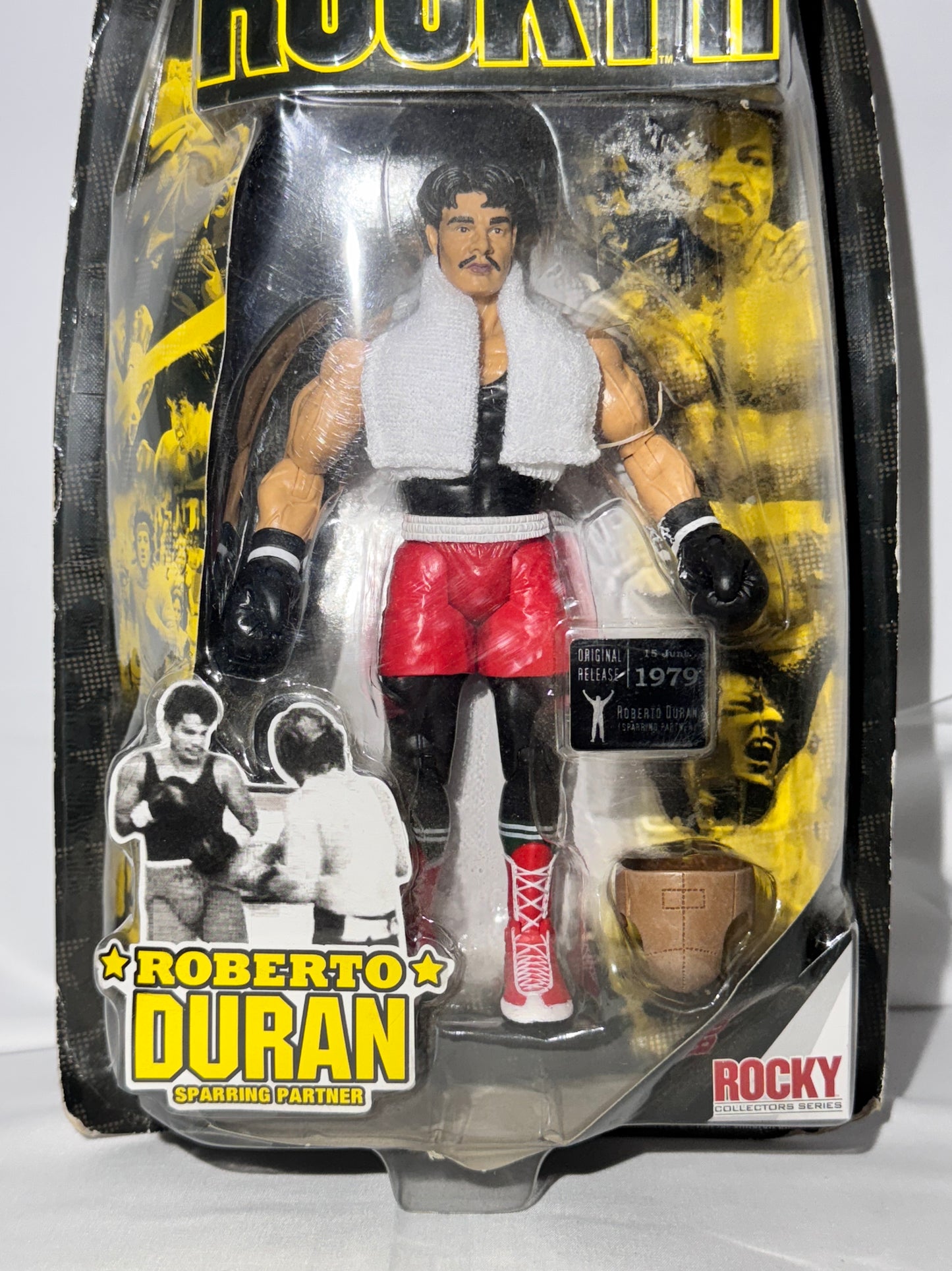 Roberto Durán Rocky II Sparring Partner Action Figure – Jakks Pacific 2006 – Rare Collectible – New in Box