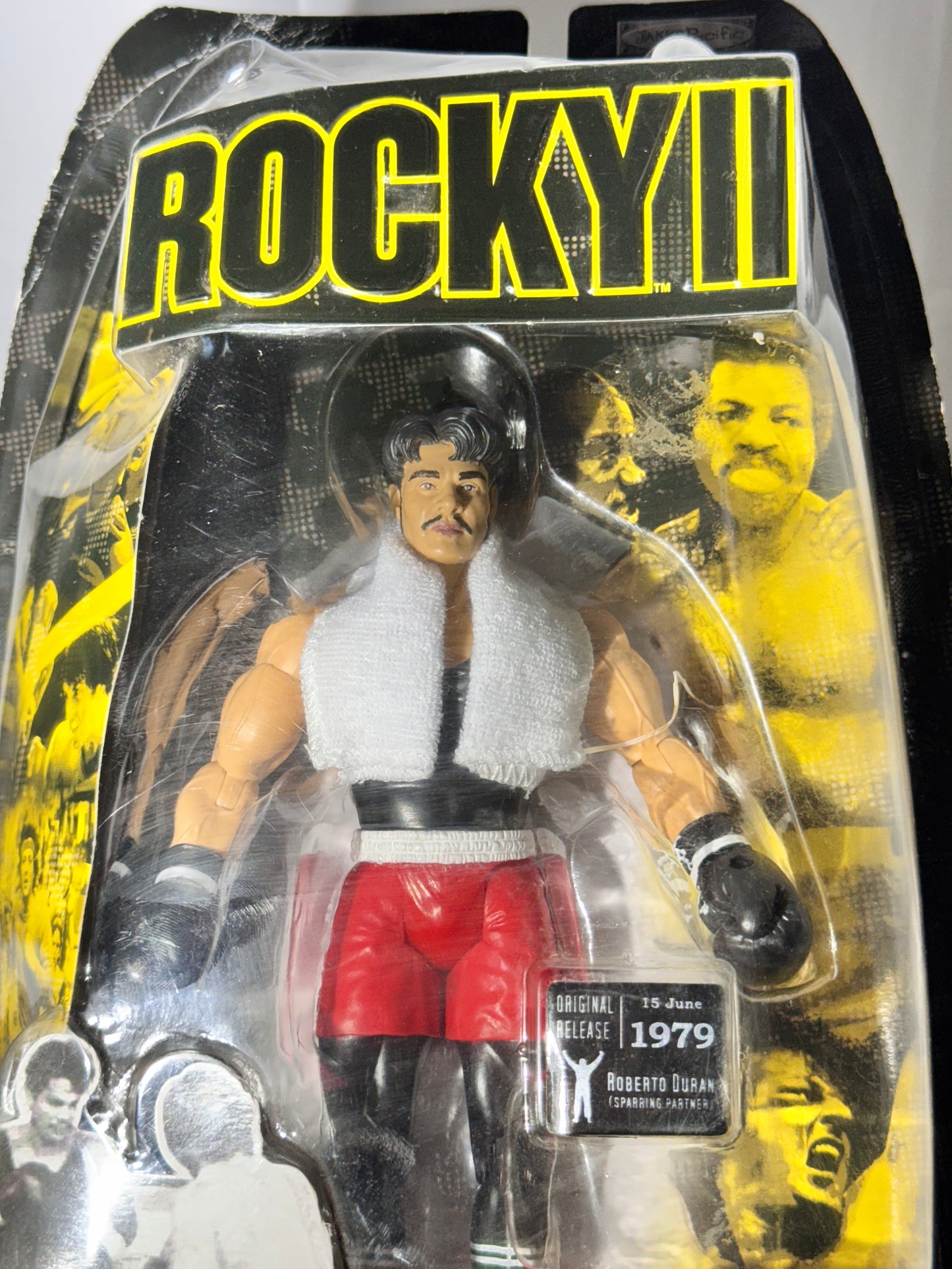 Roberto Durán Rocky II Sparring Partner Action Figure – Jakks Pacific 2006 – Rare Collectible – New in Box