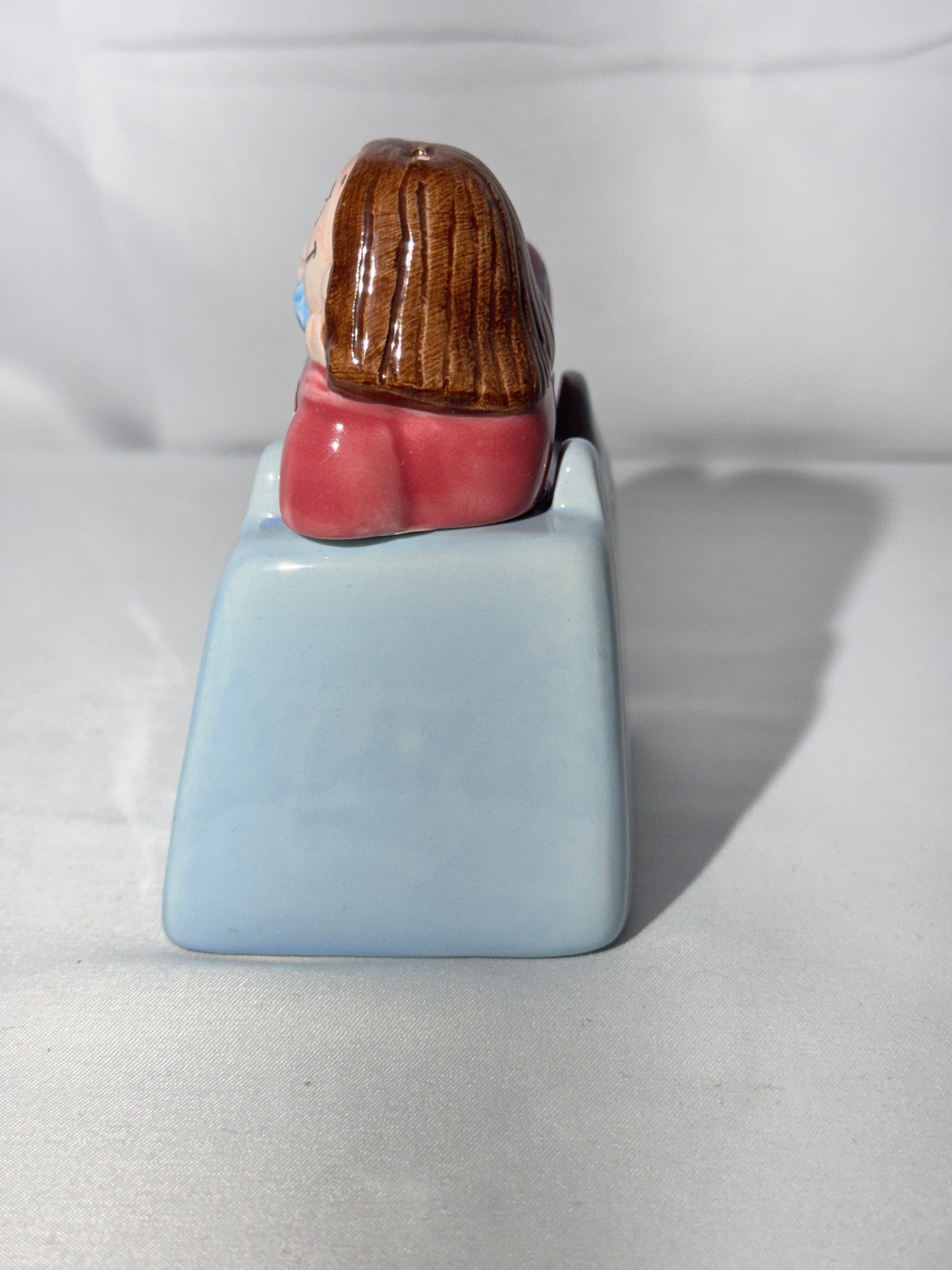 Cathy Buiewite - Salt and Pepper shakers - Papel - Hand painted- made in Sri Lanka- “Born to order in”