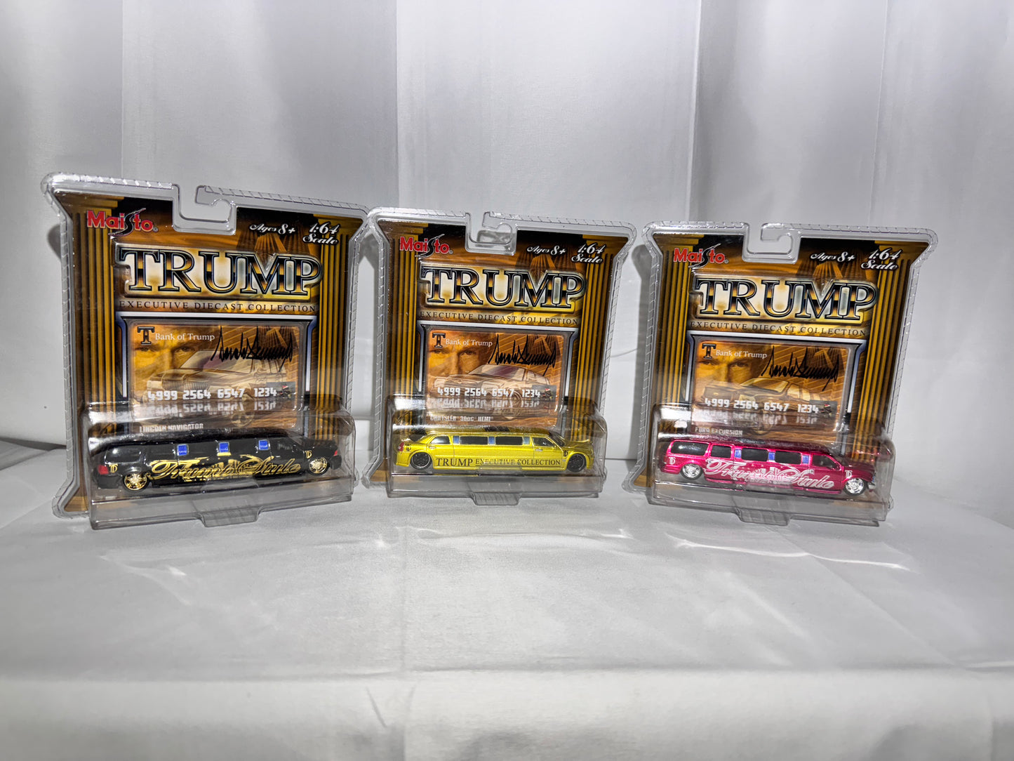 Exclusive 2006 Executive Diecast Collection – Set of 3 – Trump Series by Maitsto International | 1:64 Scale