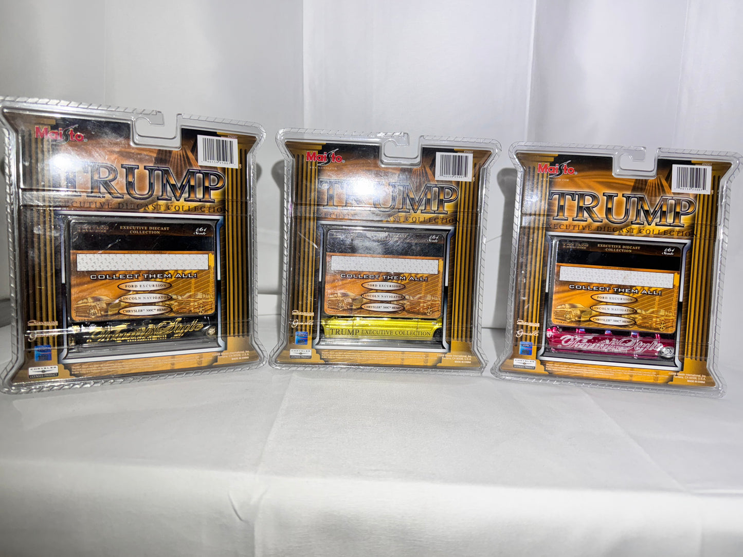Exclusive 2006 Executive Diecast Collection – Set of 3 – Trump Series by Maitsto International | 1:64 Scale