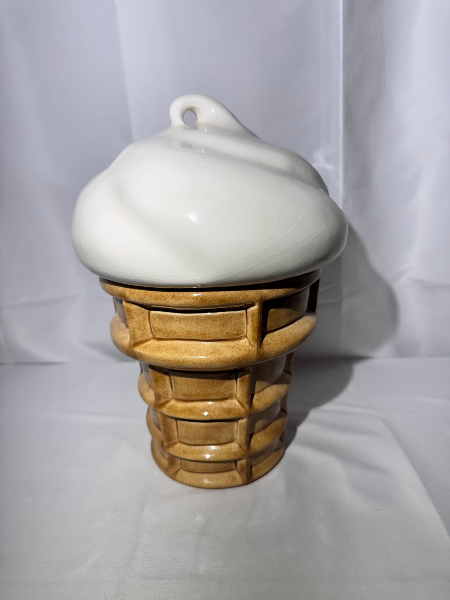 Ice cream cone- 12” Cookie Jar - 1960s-1970s