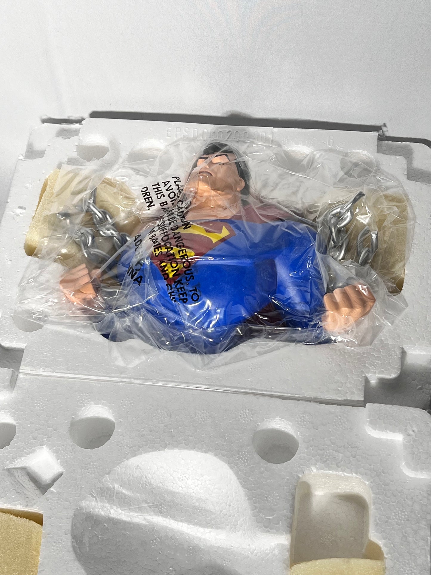 Superman - Wall Plaque - The Animated Series- Justice League- DC Direct-sculpted by John G Matthews and measures approximately 5 inches tall 7 inches wide 2 inches deep