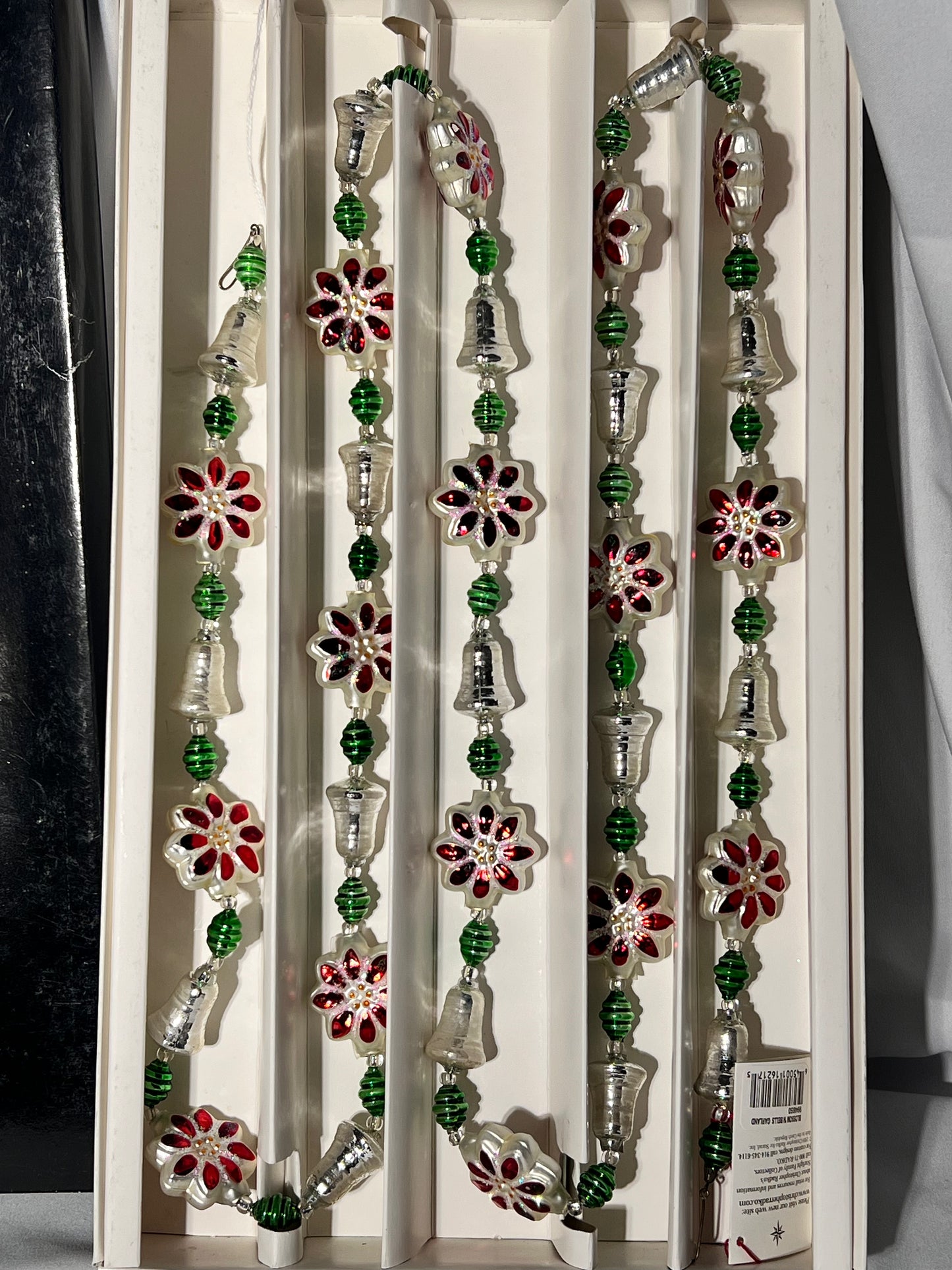 Radko - Blossom N Bells- Christopher Radko- 1999- Rare - 50841 - Christmas decoration- Garland