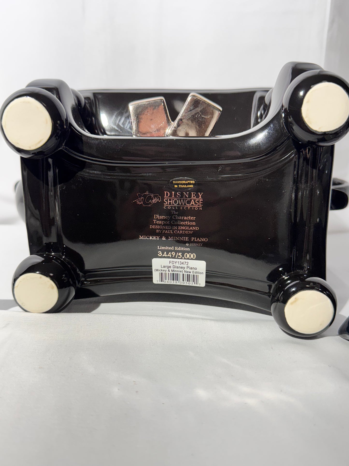 Mickey and Minnie Mouse- Large Piano - Teapot - Disney showcase collection by Paul Cardew - limited edition- #3449/5000