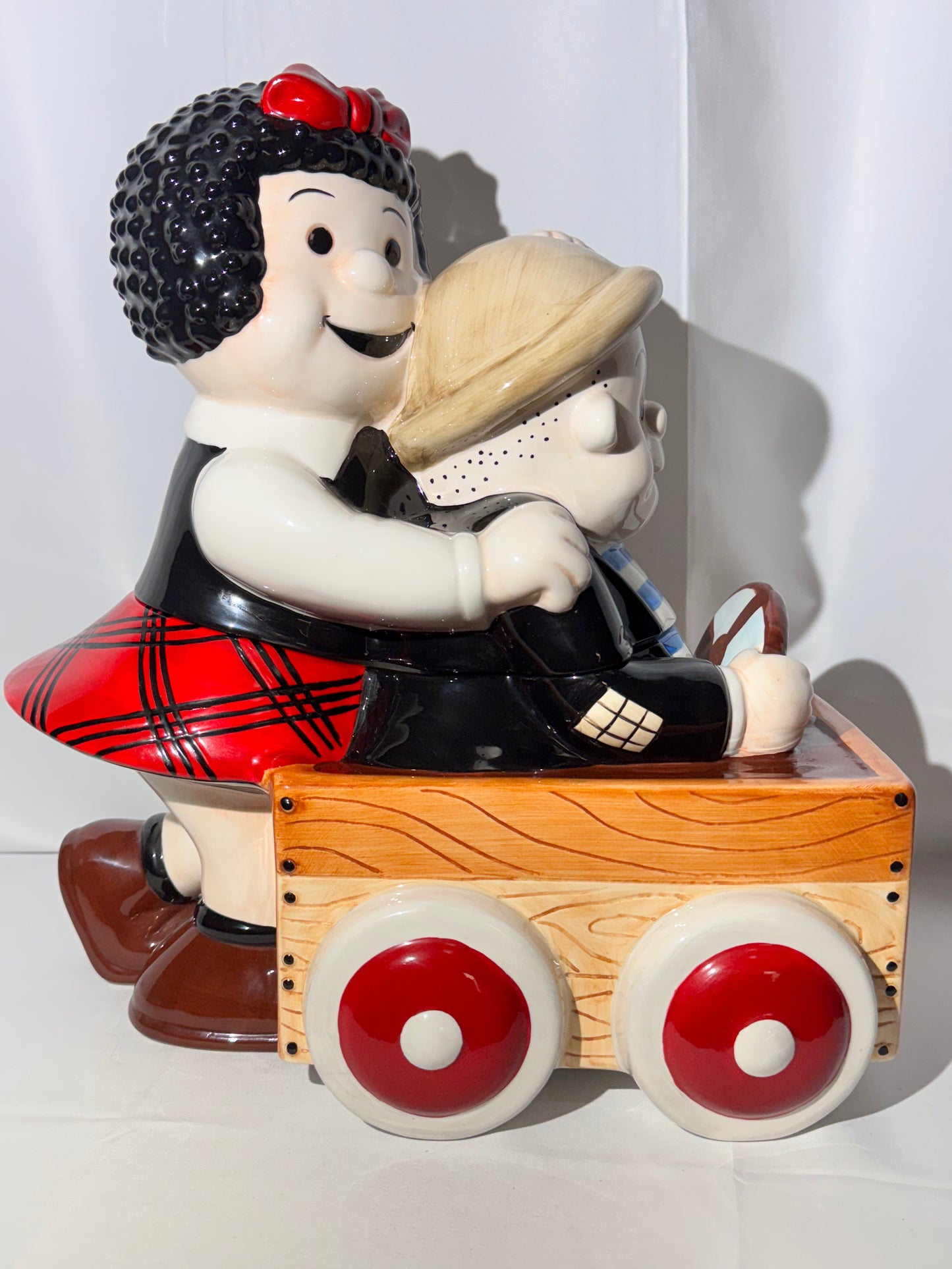 Nancy and Sluggo on a Car Cookie Jar – Treasure Craft – Limited Edition