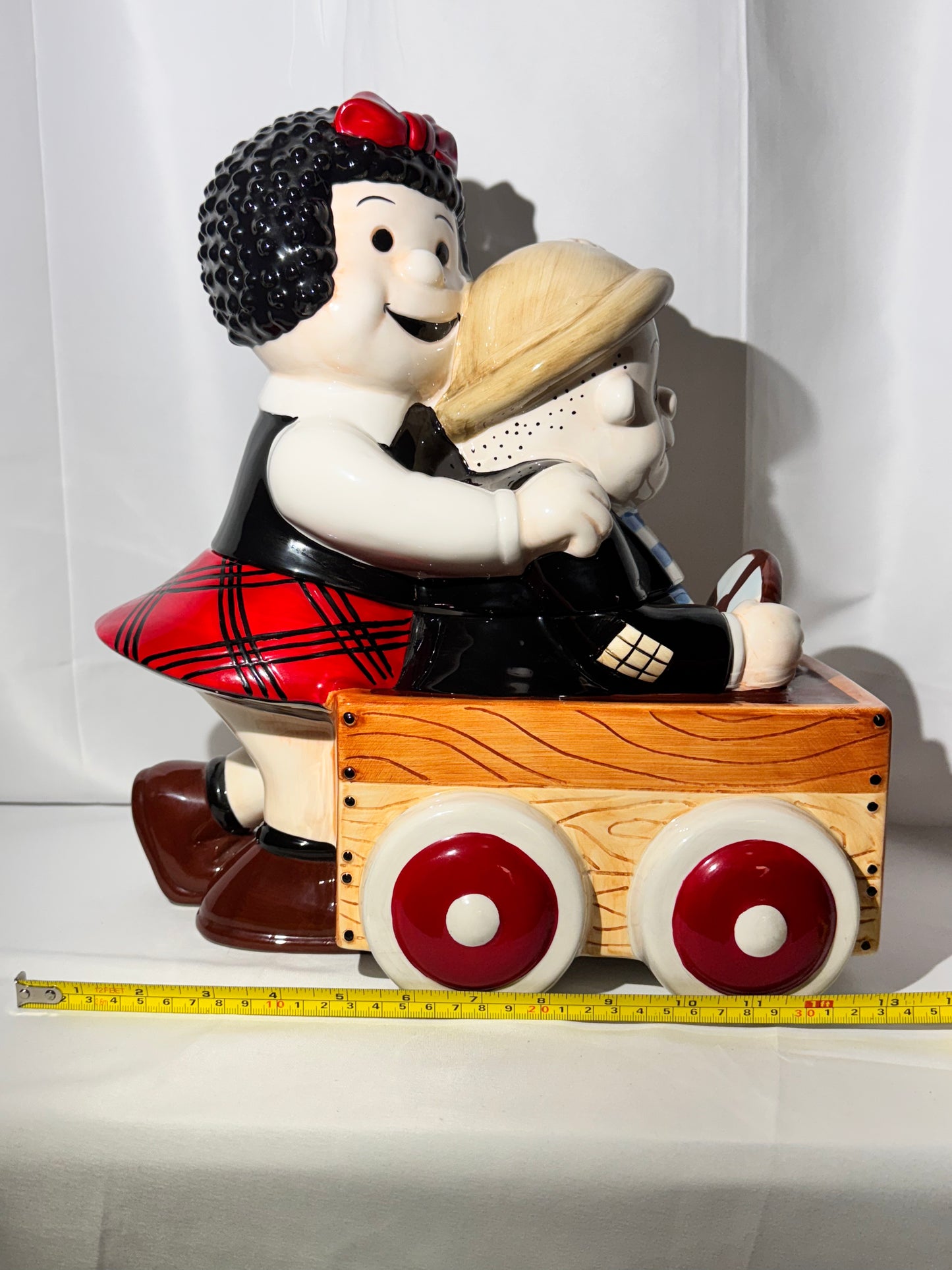Nancy and Sluggo on a Car Cookie Jar – Treasure Craft – Limited Edition