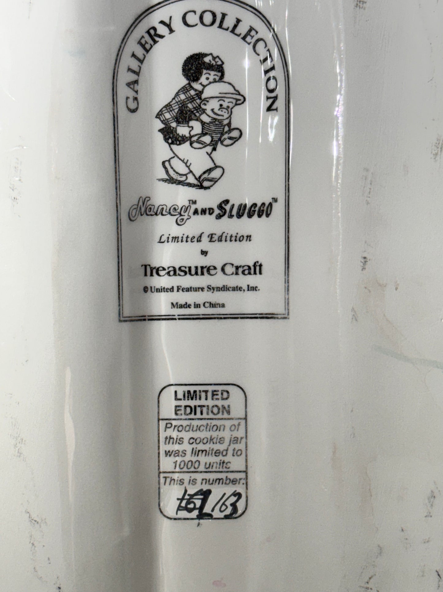 Nancy and Sluggo on a Car Cookie Jar – Treasure Craft – Limited Edition