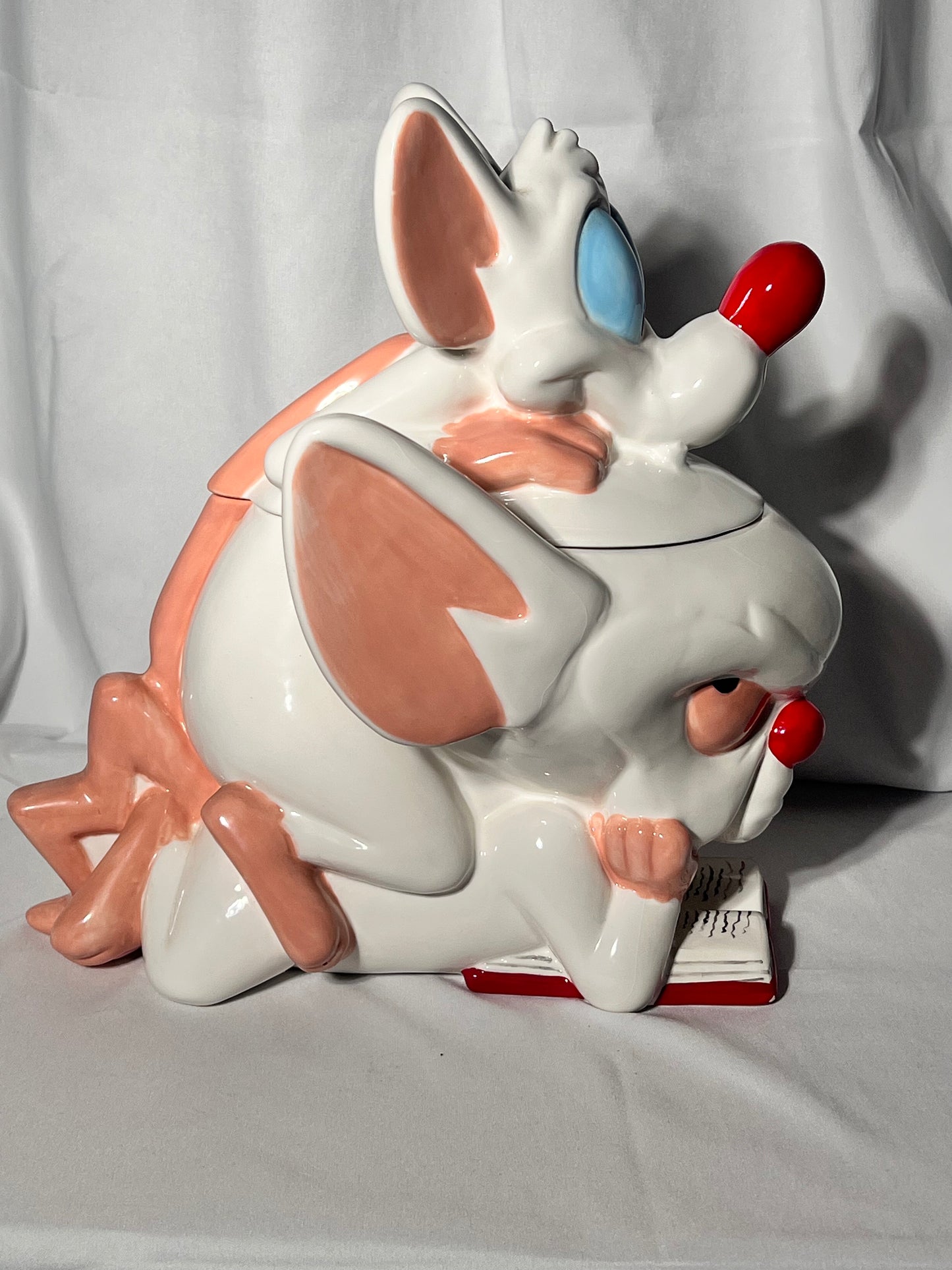 Pinky and the Brain - 12 1/2” Cookie Jar - Warner Brothers- 1998