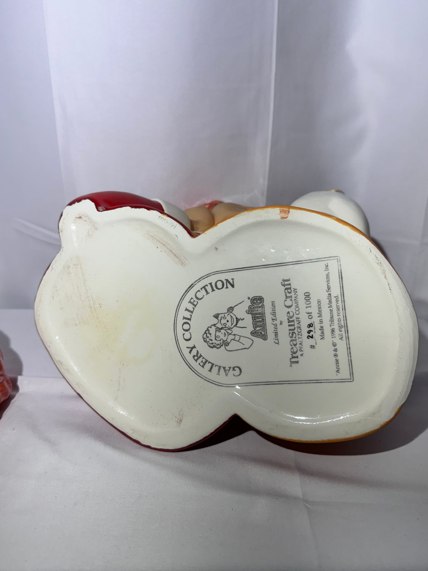 1997 Treasure Craft Little Orphan Annie & Sandy Cookie Jar - Limited Edition #298/1000