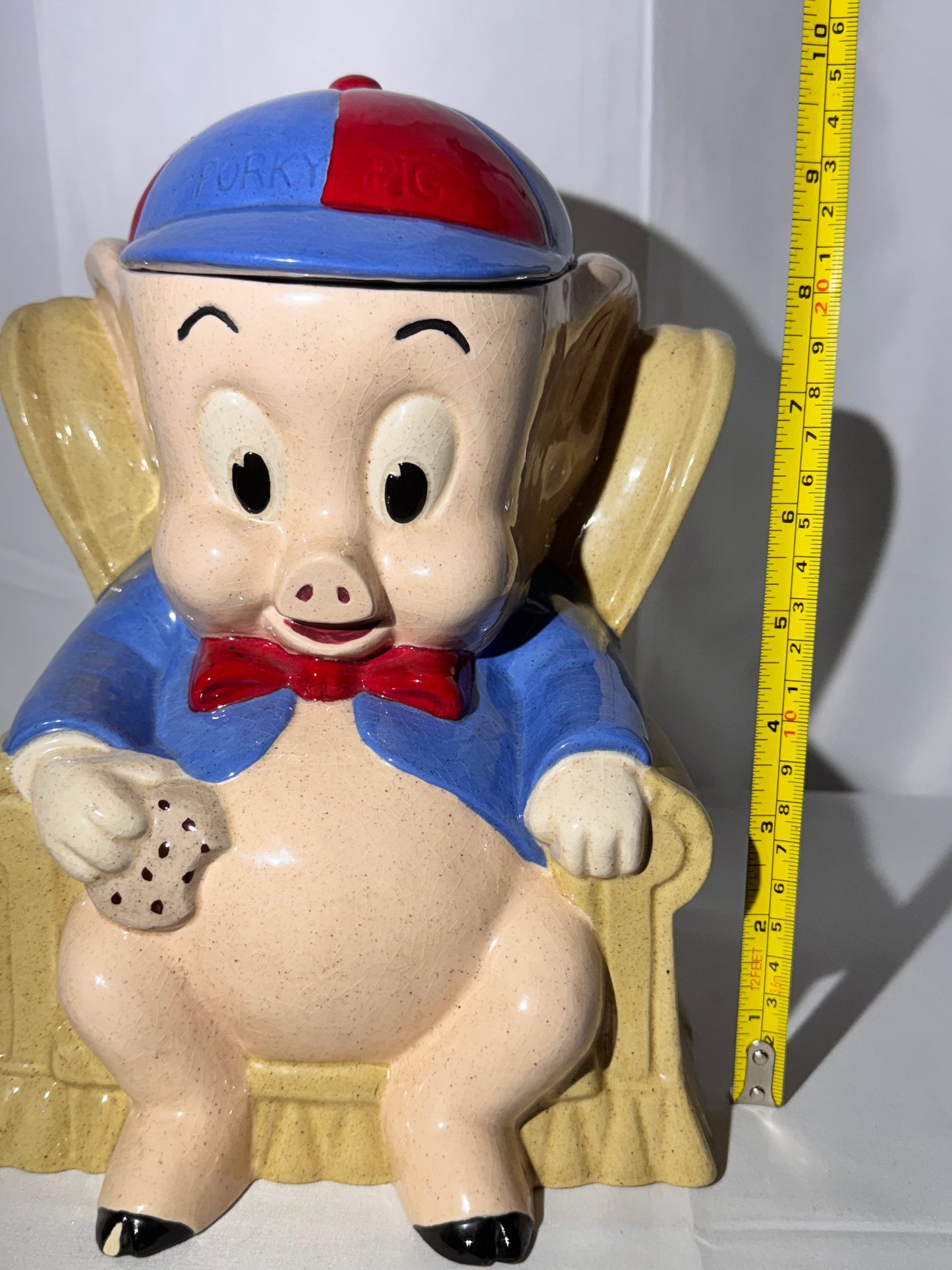 Porky pig - Cookie Jar - Warner Brothers- 1975 -Hand painted