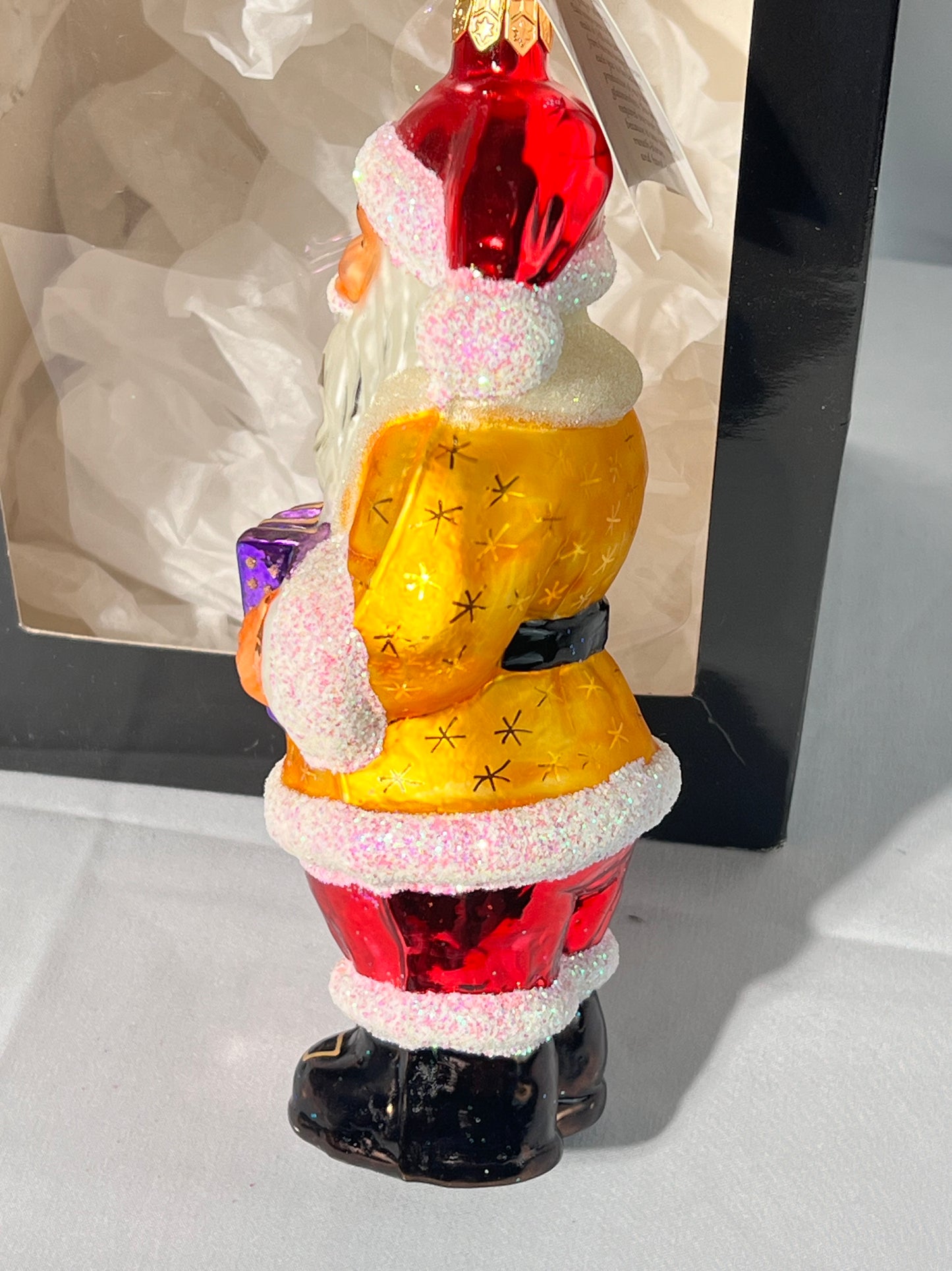 Radko - 1997 Squeeze Box Santa - Christmas Ornament