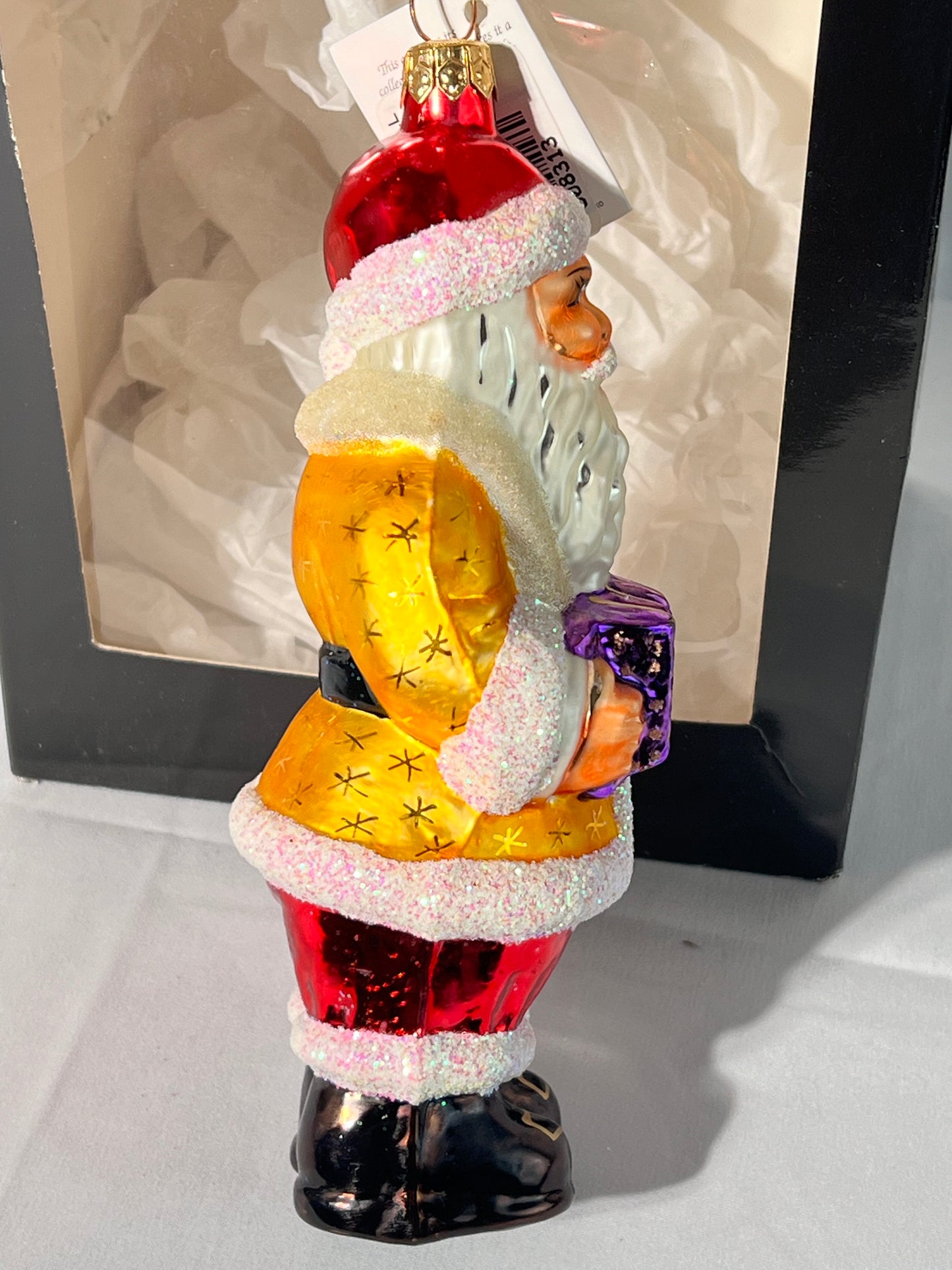 Radko - 1997 Squeeze Box Santa - Christmas Ornament