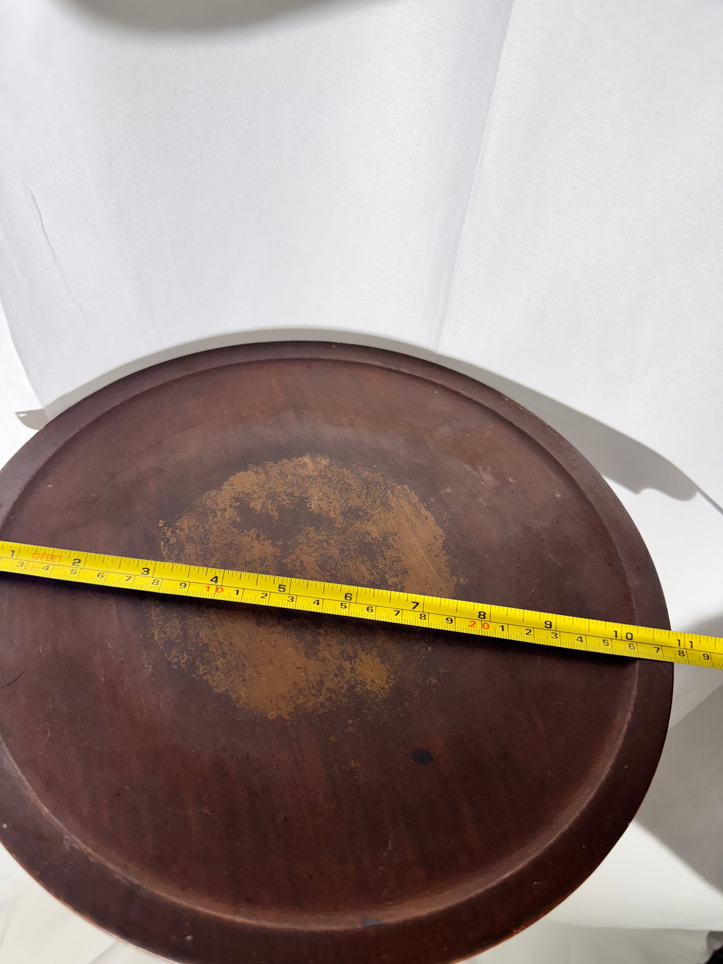 Vintage Wood Plant Stand – 36.5” Tall – Four-Legged Base – Marked “125”