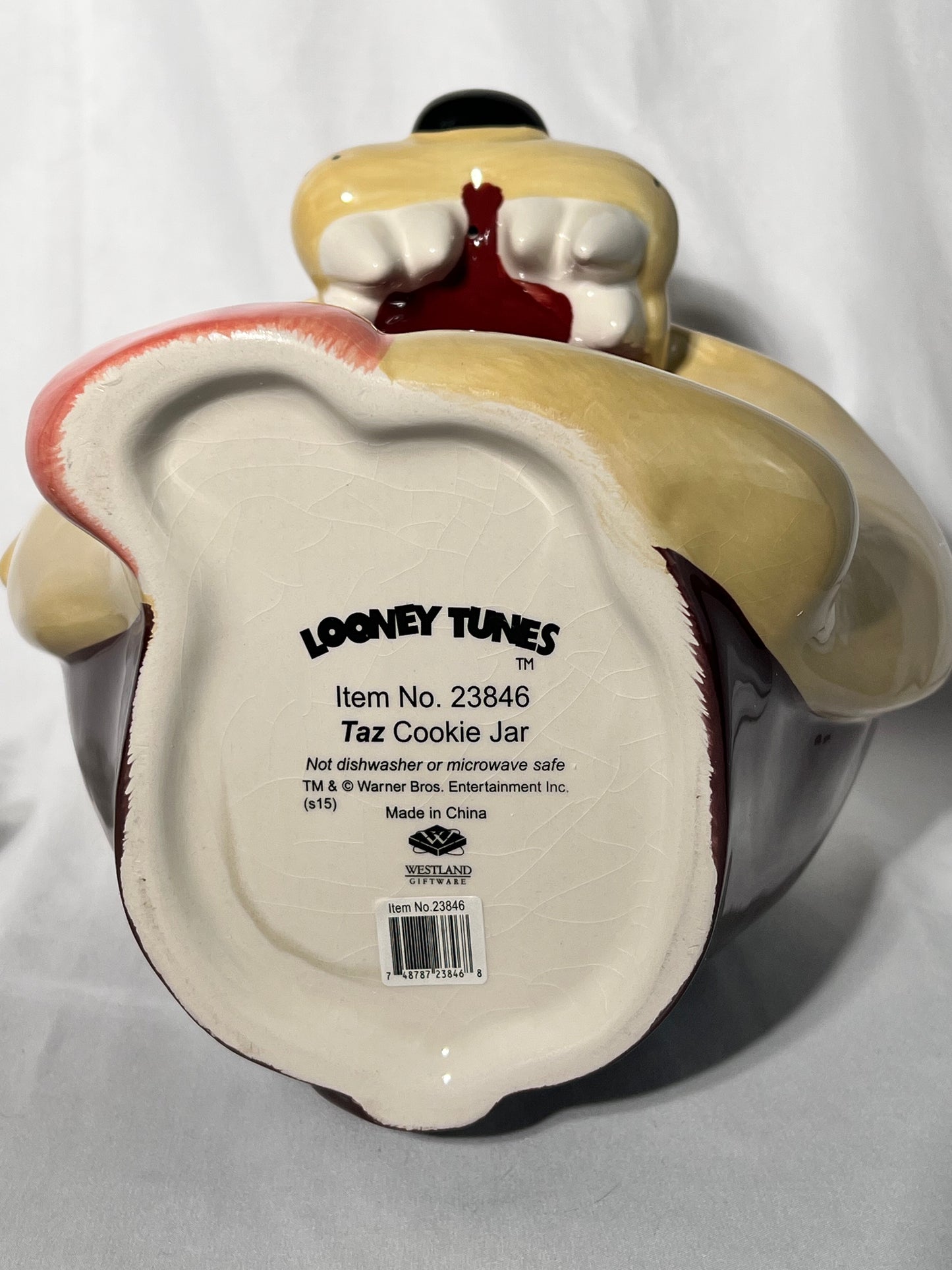 Taz - 10” Cookie Jar - Looney Tunes- Warner Brothers- item #23846 - Westland Giftware