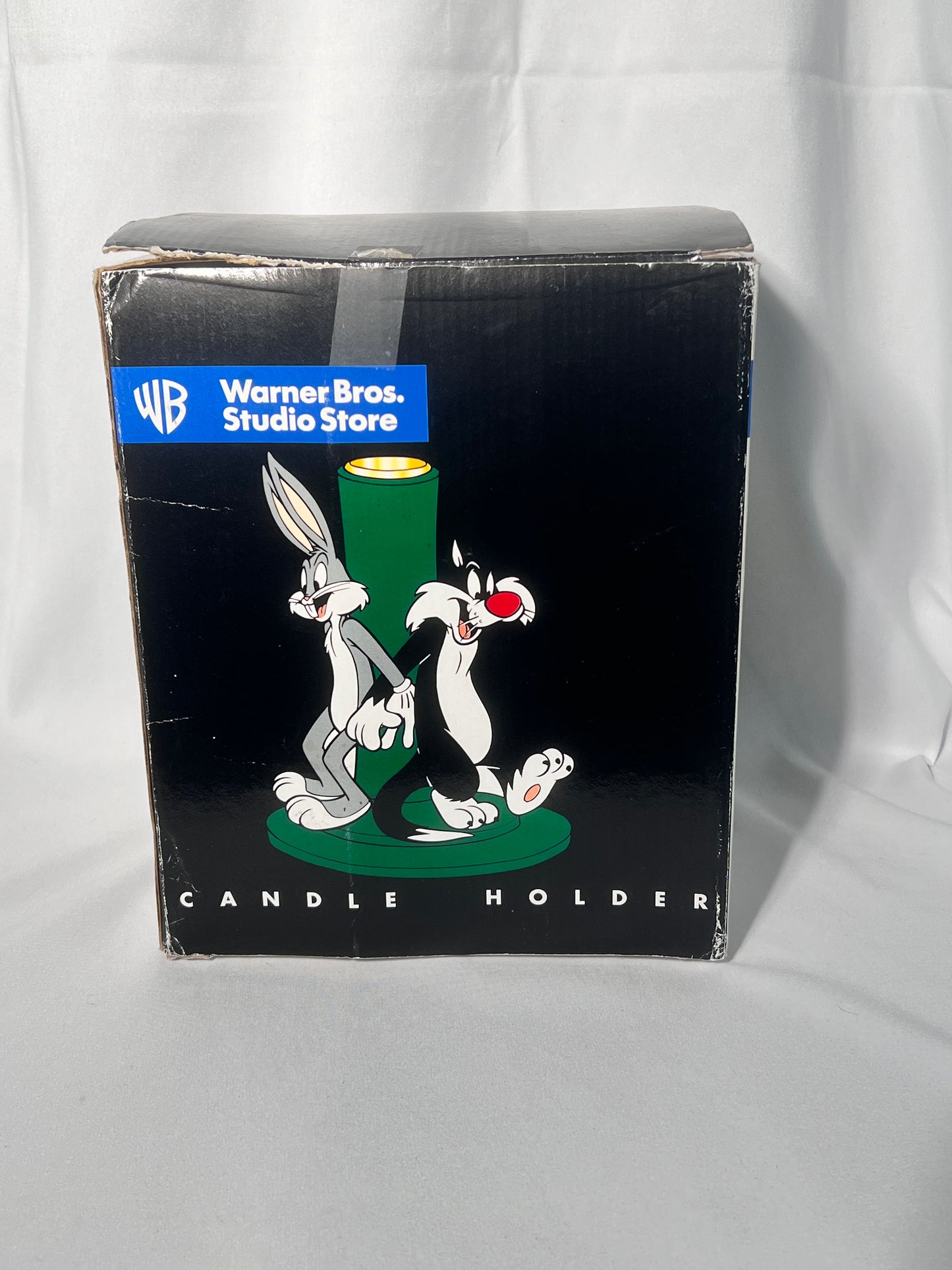 Looney Tunes - 7.5” candlestick Holder- Bugs bunny, Sylvester, Tweety bird, Taz - Warner Brothers- 1997