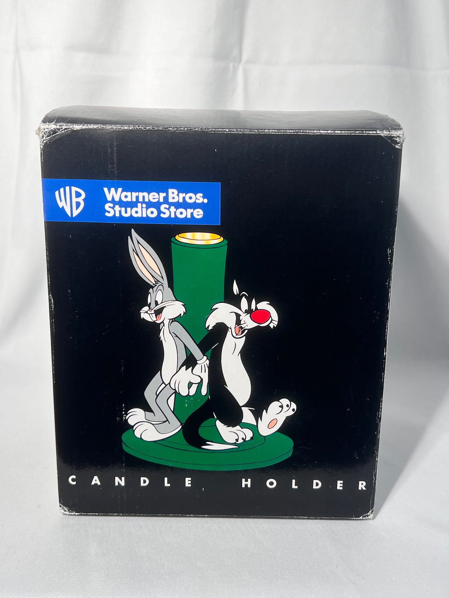 Looney Tunes - 7.5” candlestick Holder- Bugs bunny, Sylvester, Tweety bird, Taz - Warner Brothers- 1997