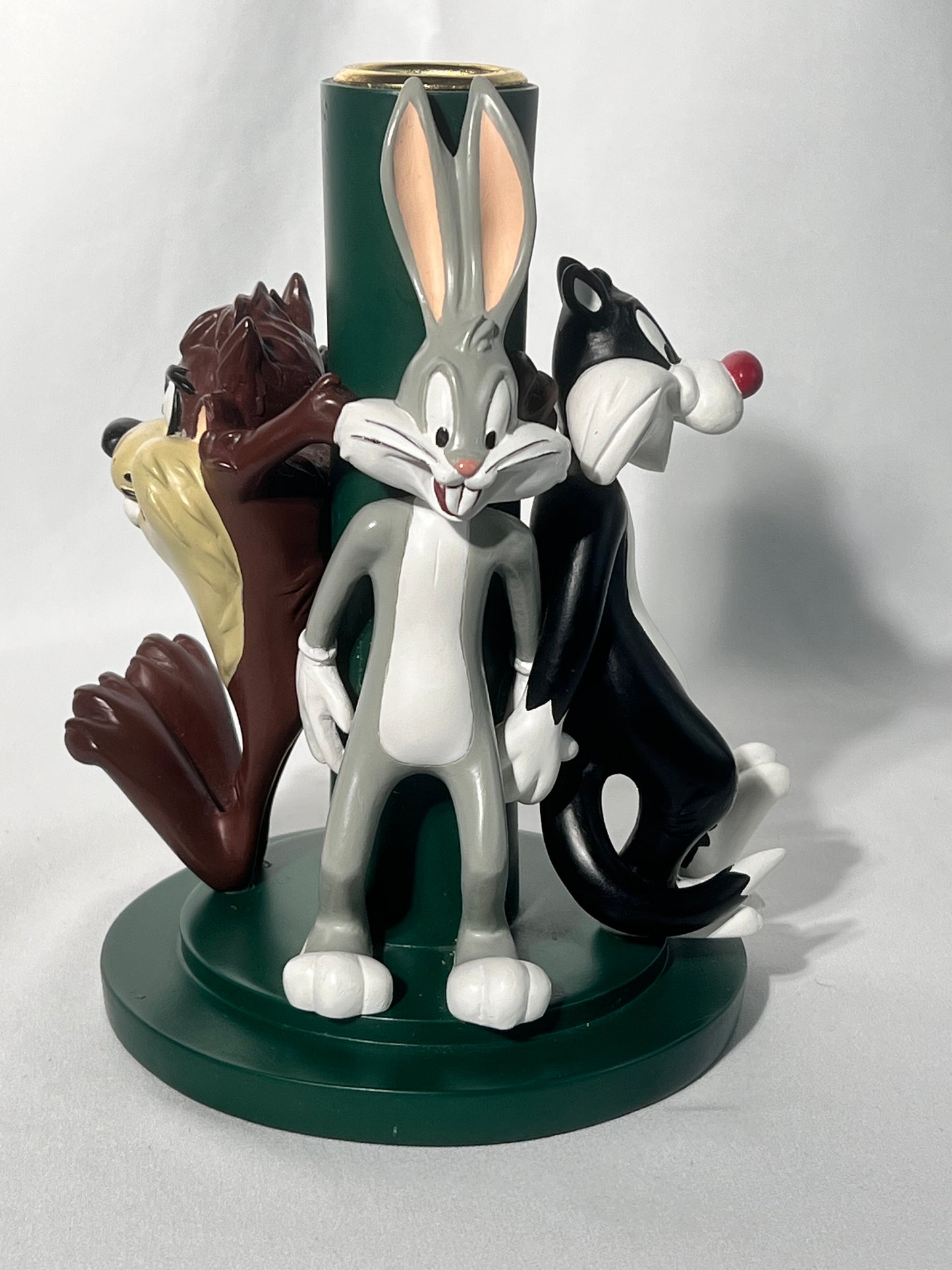 Looney Tunes - 7.5” candlestick Holder- Bugs bunny, Sylvester, Tweety bird, Taz - Warner Brothers- 1997