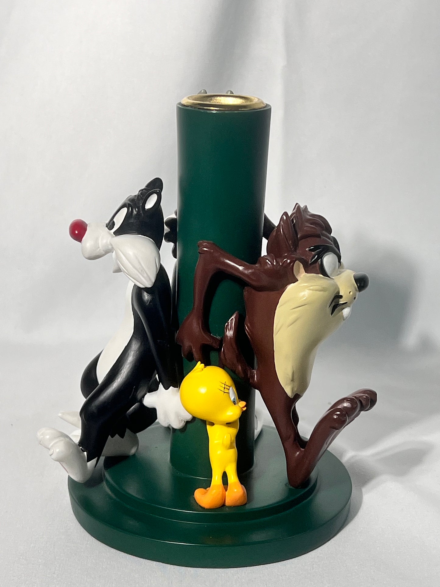 Looney Tunes - 7.5” candlestick Holder- Bugs bunny, Sylvester, Tweety bird, Taz - Warner Brothers- 1997