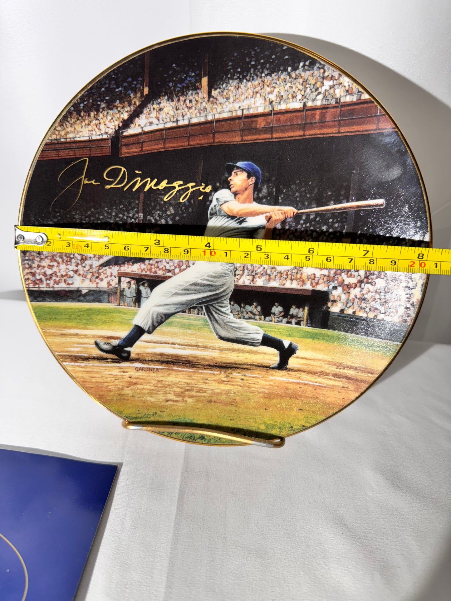 Joe DiMaggio “The Streak” Signed Collector Plate – Limited Edition-Bradford Exchange- #3233/5000 - Certificate of Authenticity
